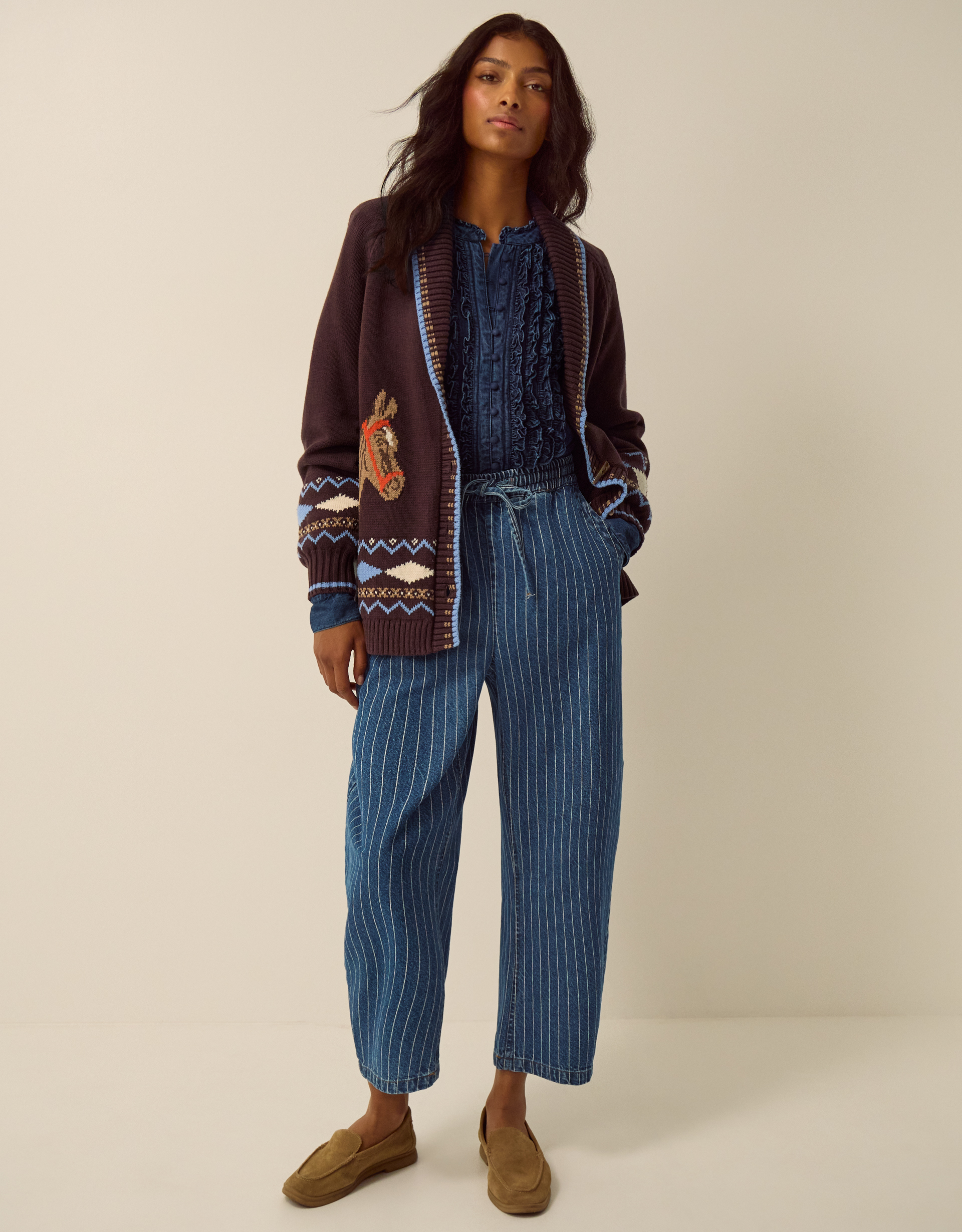 Monsoon Harper Horse Cardigan, view 4