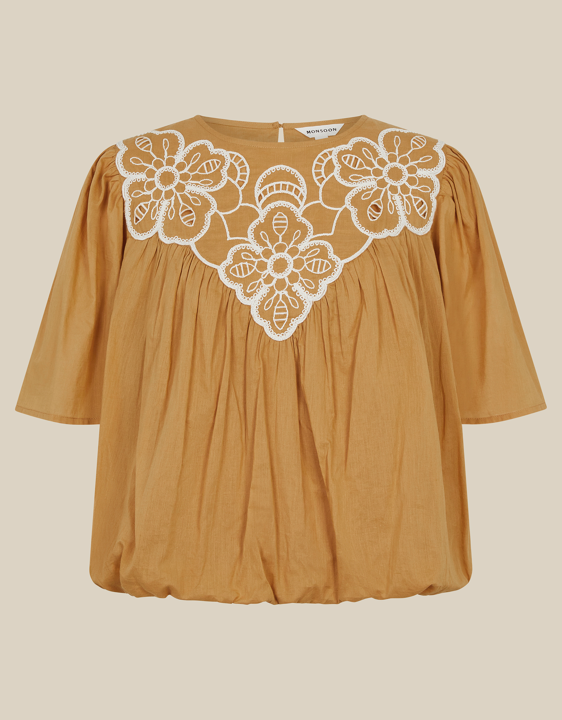 Monsoon Delta Embroidered Bubble Hem Top, view 6