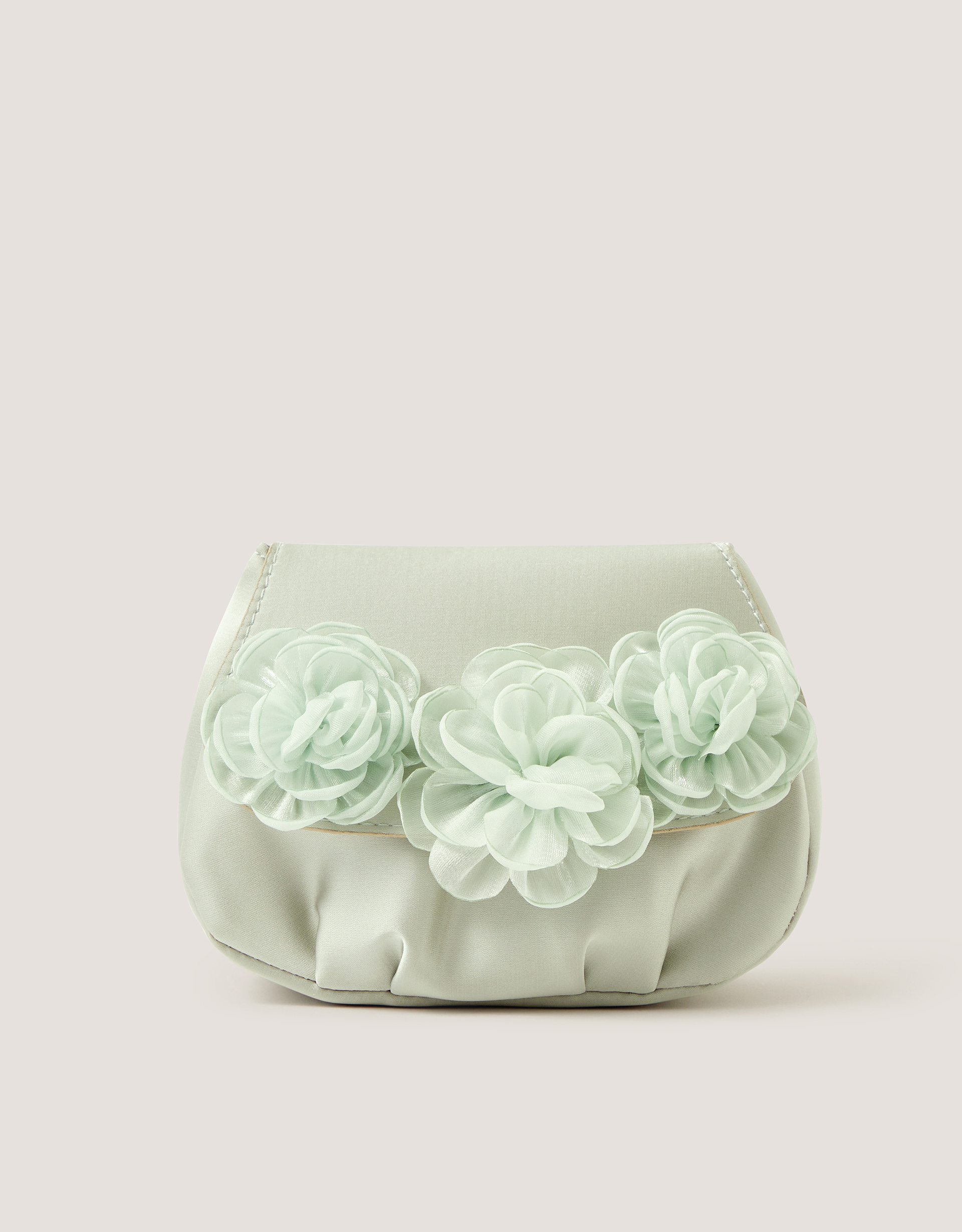 Monsoon Corsage Satin Bag in Green