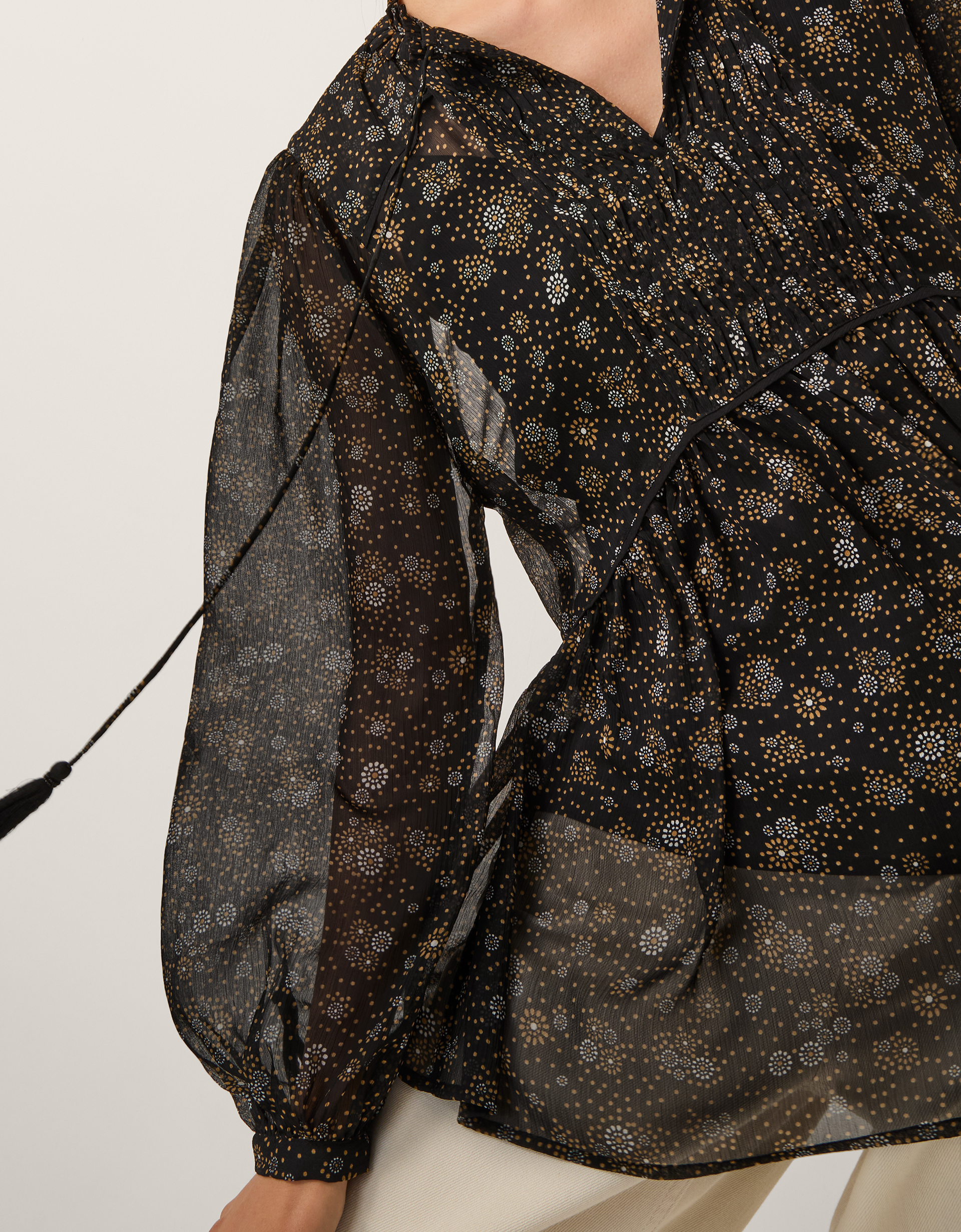 Monsoon Clara Dotwork Print Blouse, view 2