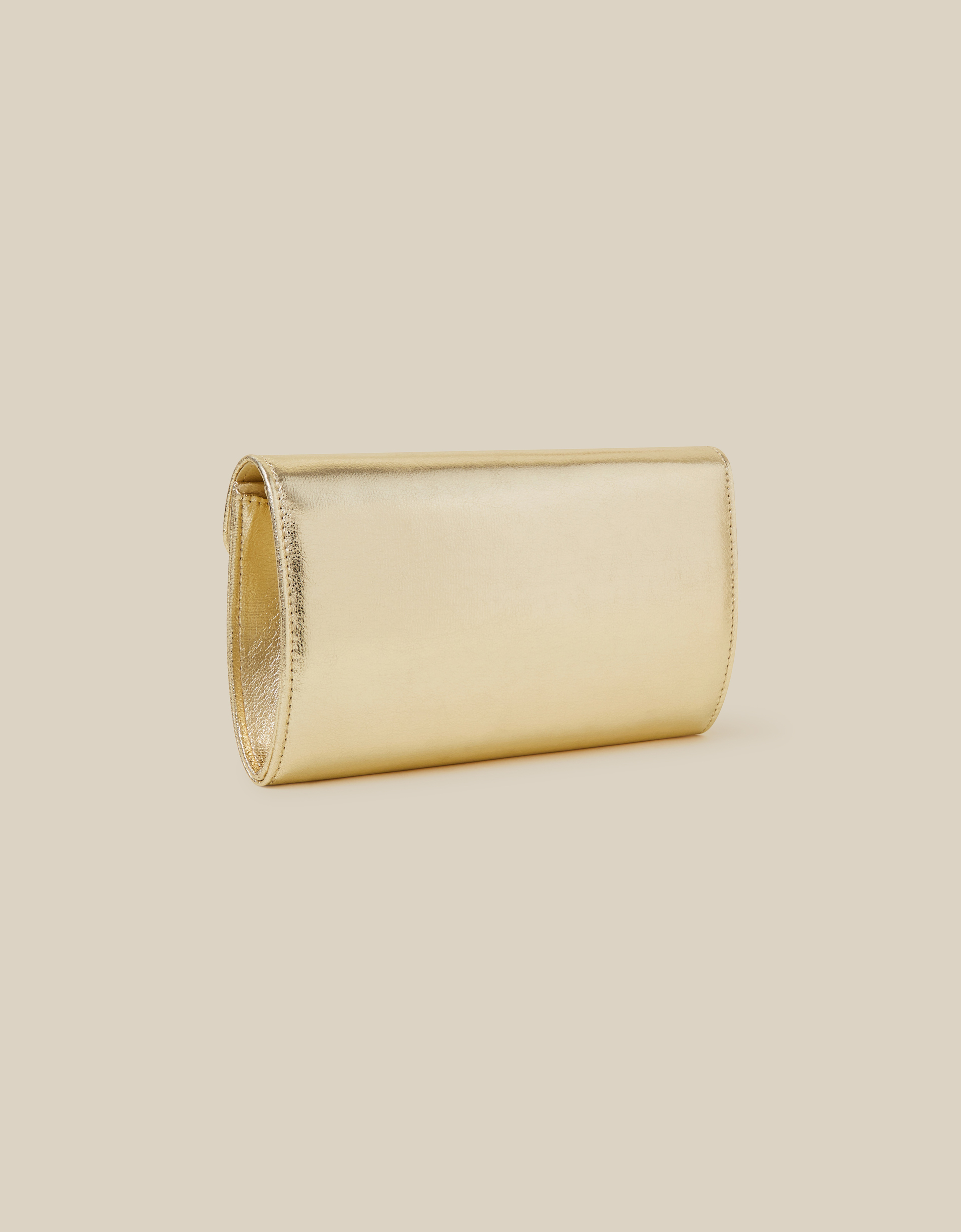 Monsoon Metallic Clutch Bag, view 2