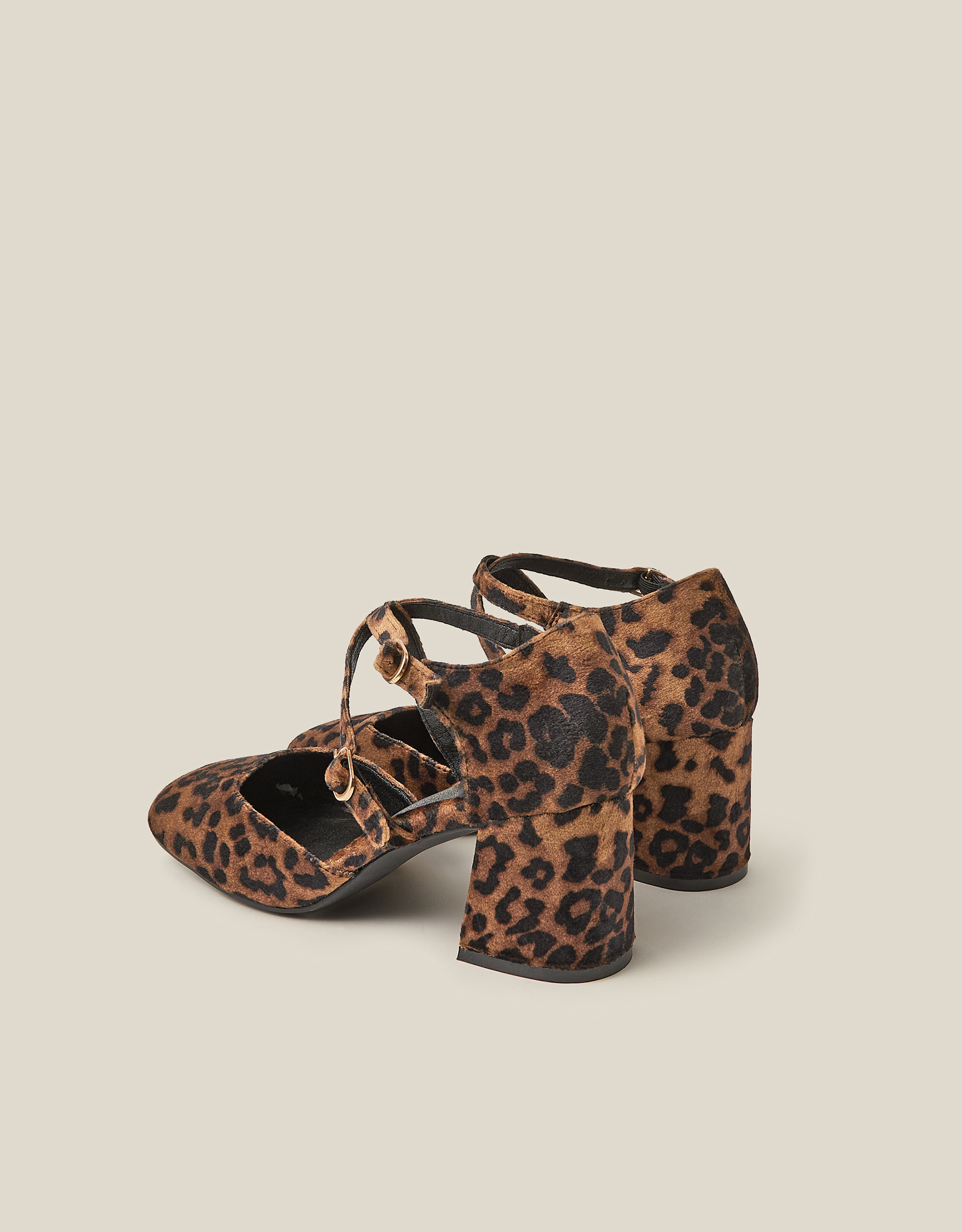 Monsoon Gia Leopard Print Mary Jane Heels, view 3