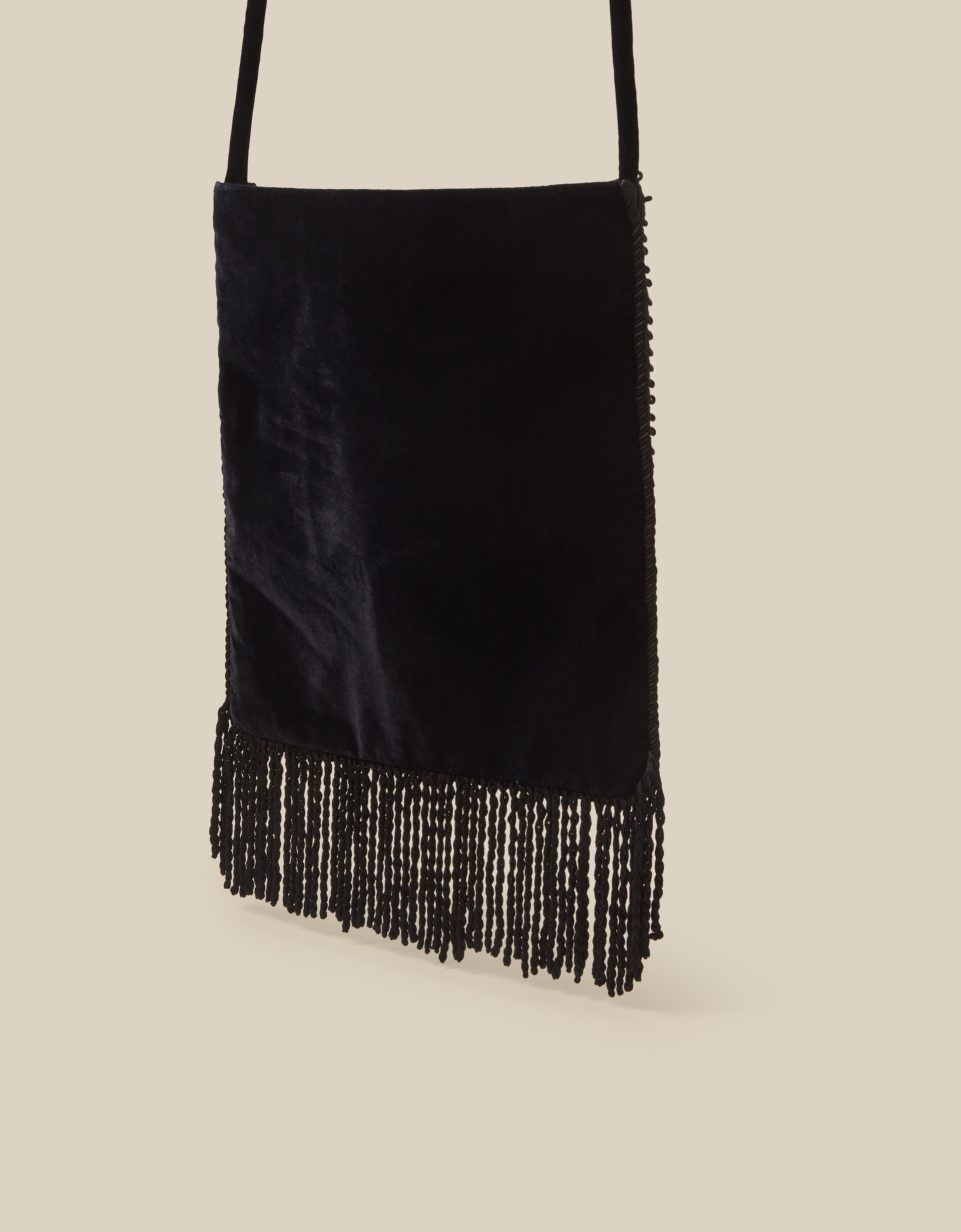 Monsoon Dori Embroidered Fringe Crossbody Bag, view 2