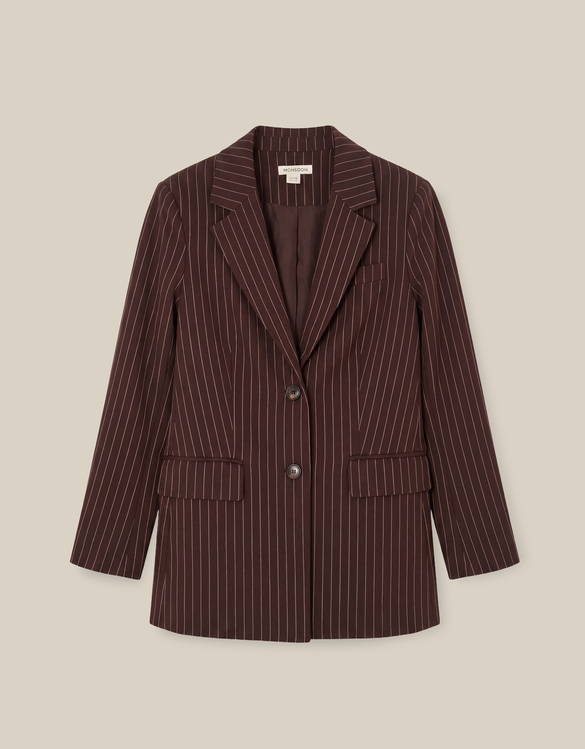 Monsoon Jen Pinstripe Blazer, view 4