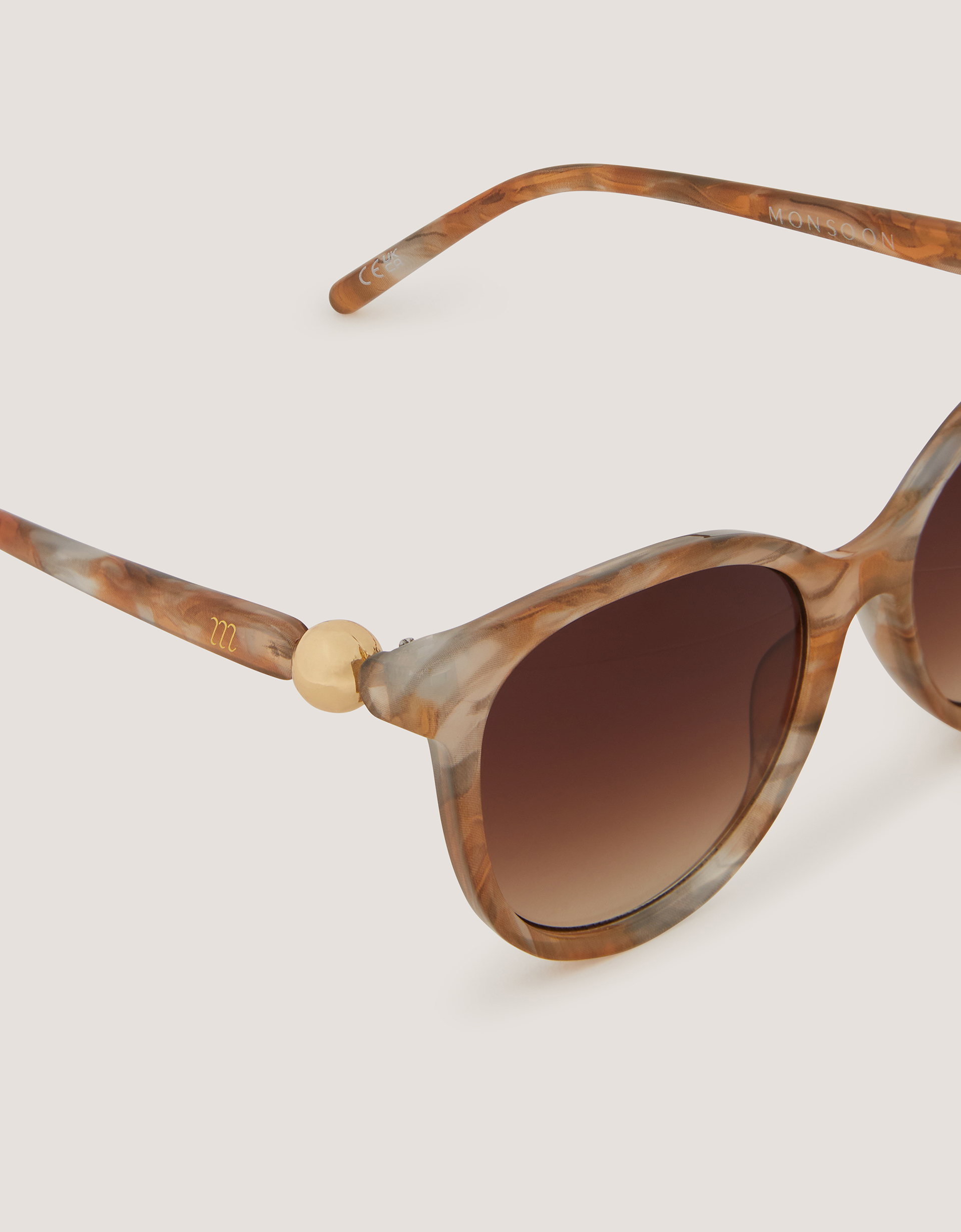 Monsoon Marbled Preppy Sunglasses, view 2