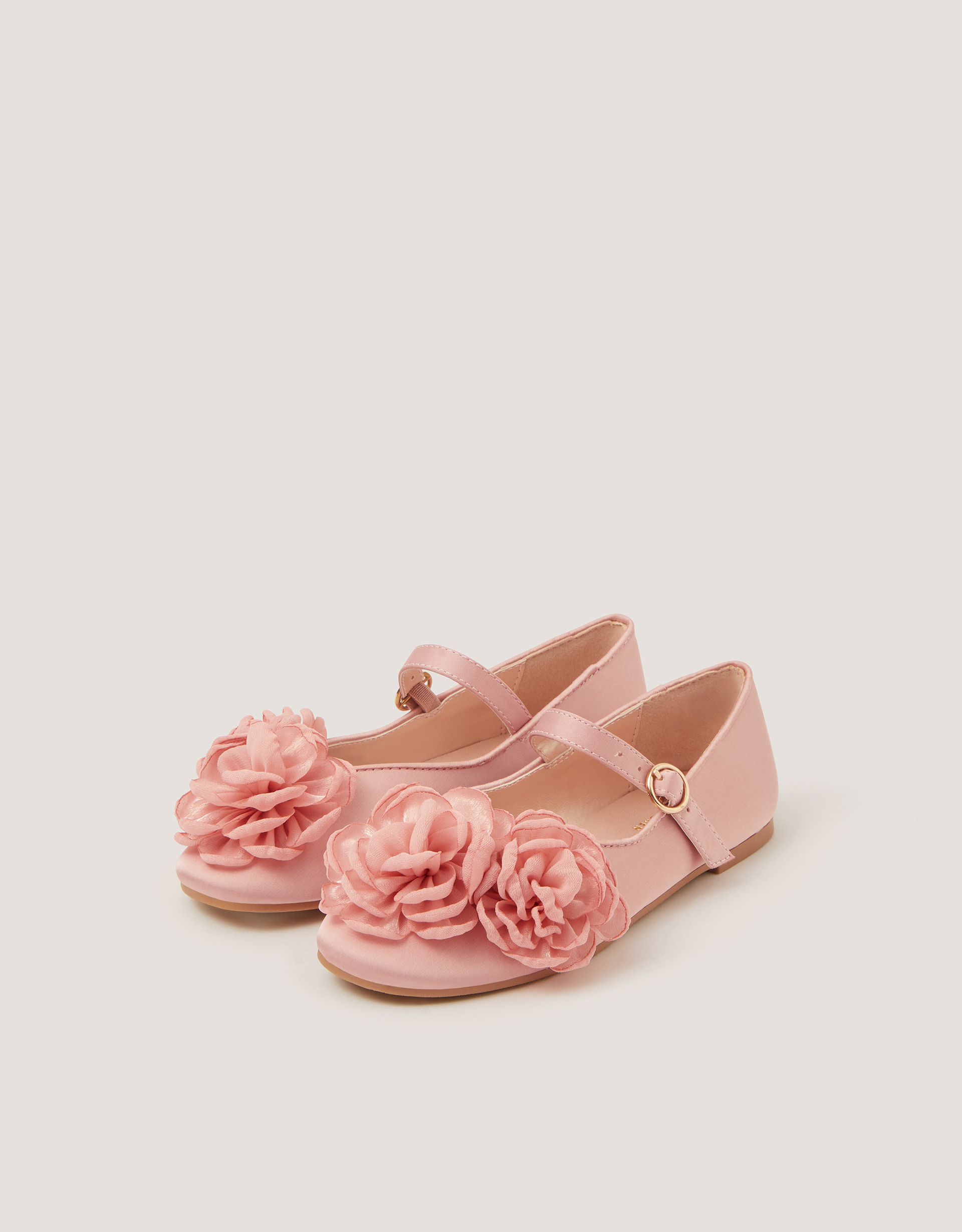 Monsoon Corsage Mary Jane Ballet Flats in Pink