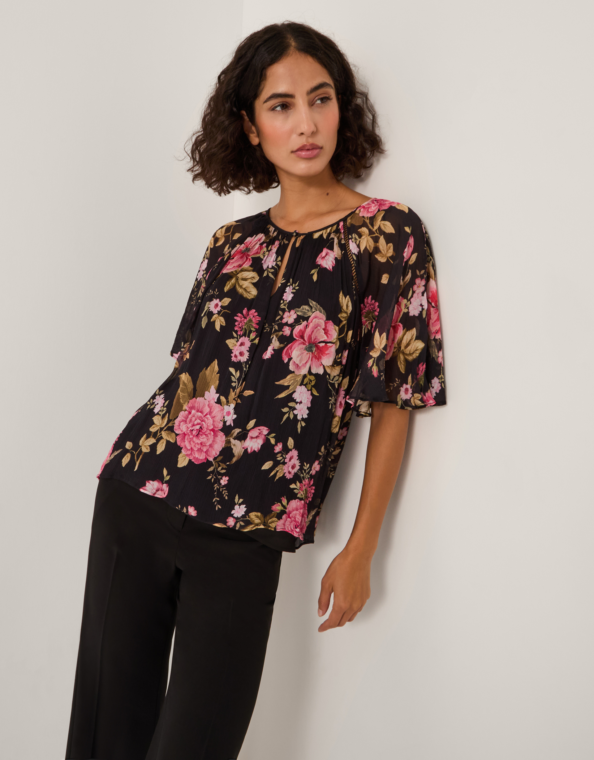 Monsoon Mariel Floral Print Blouse
