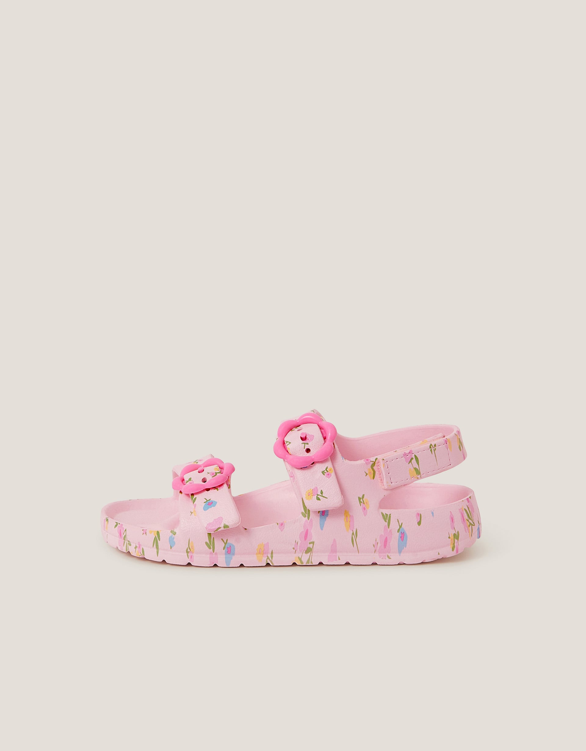 Monsoon Floral EVA Buckle Sandals in Pink, view 2