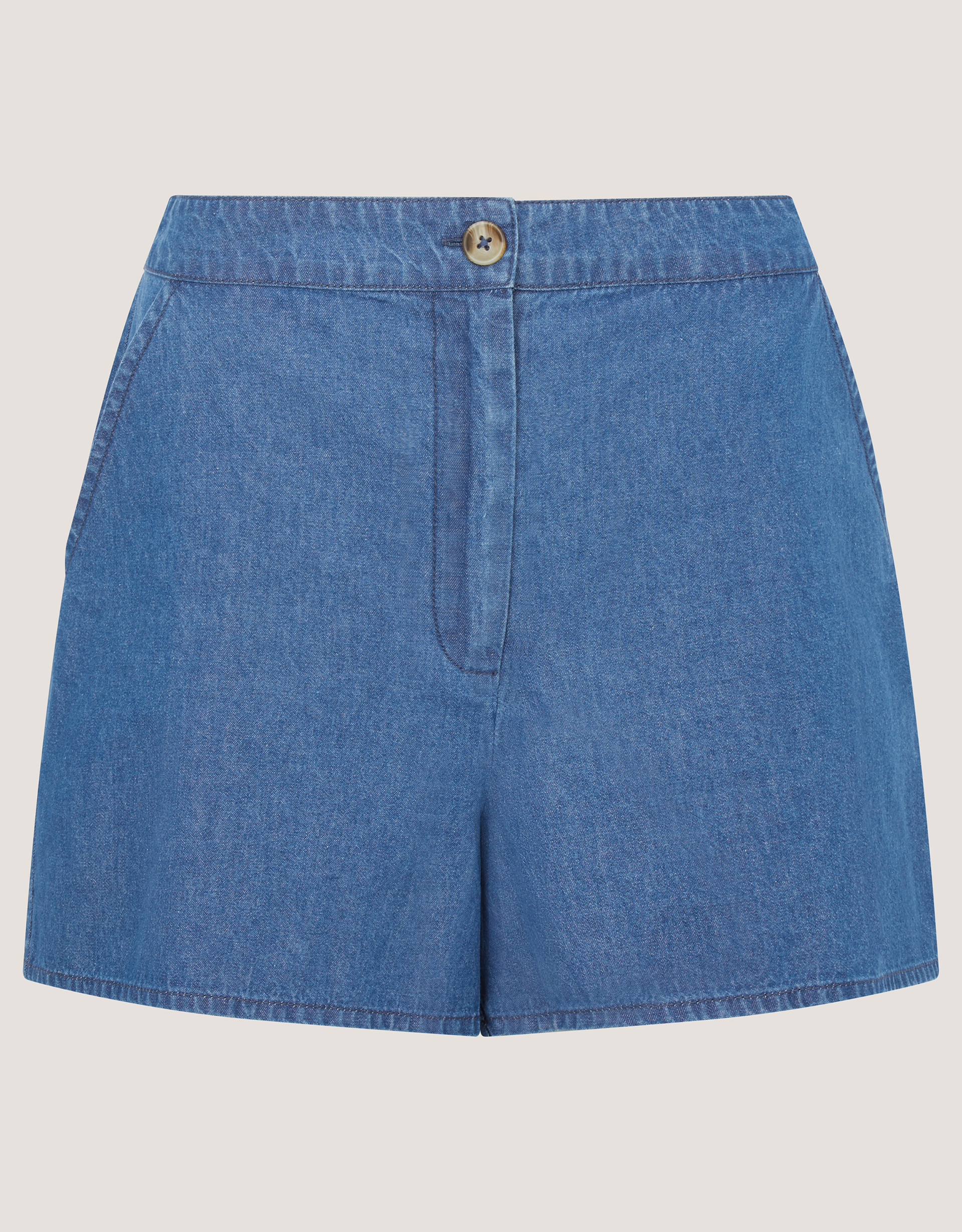 Monsoon Cece Denim Shorts, view 5