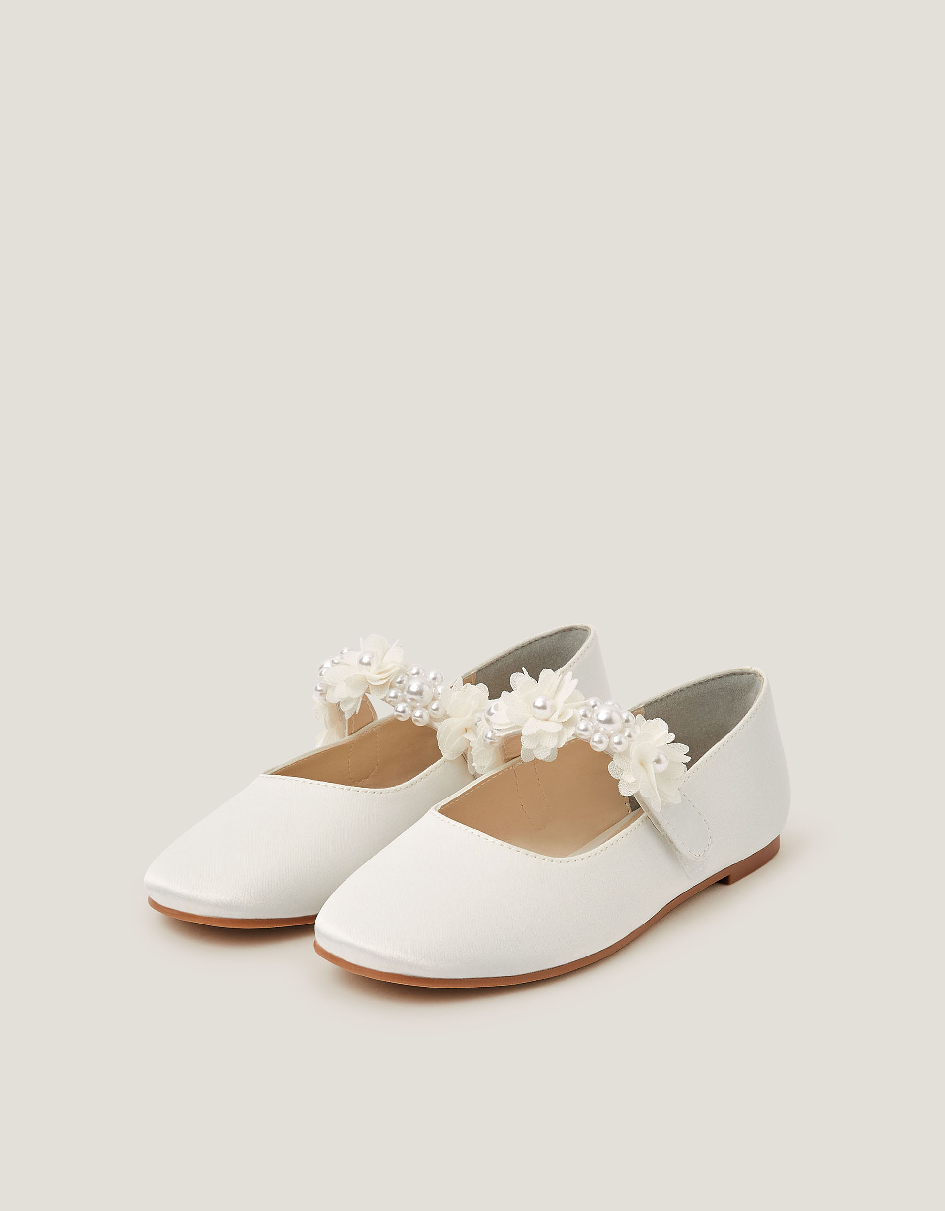 Monsoon Pearl Flower Ballet Flats
