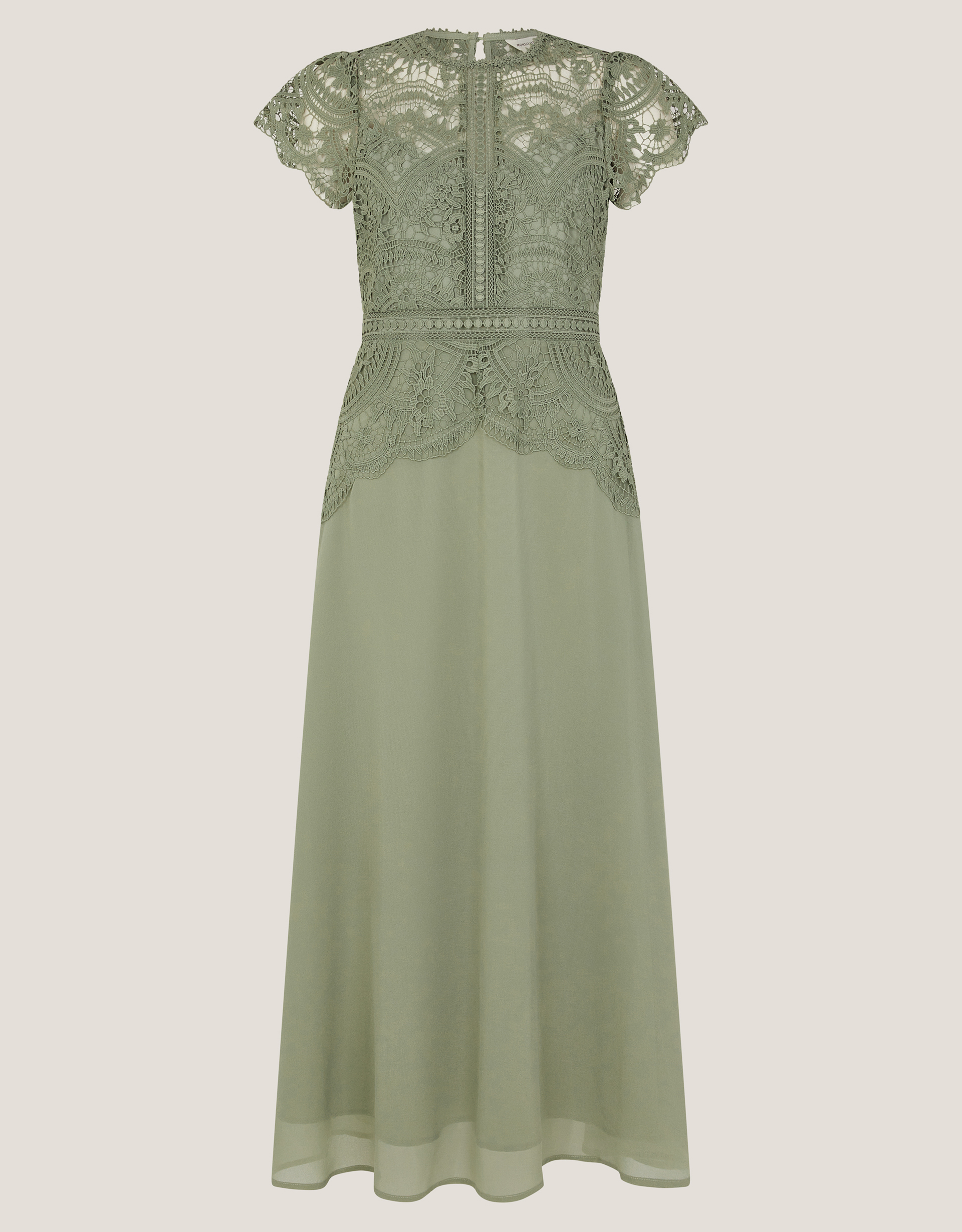 Monsoon Monica Lace Midi Bridesmaid Dress, view 5
