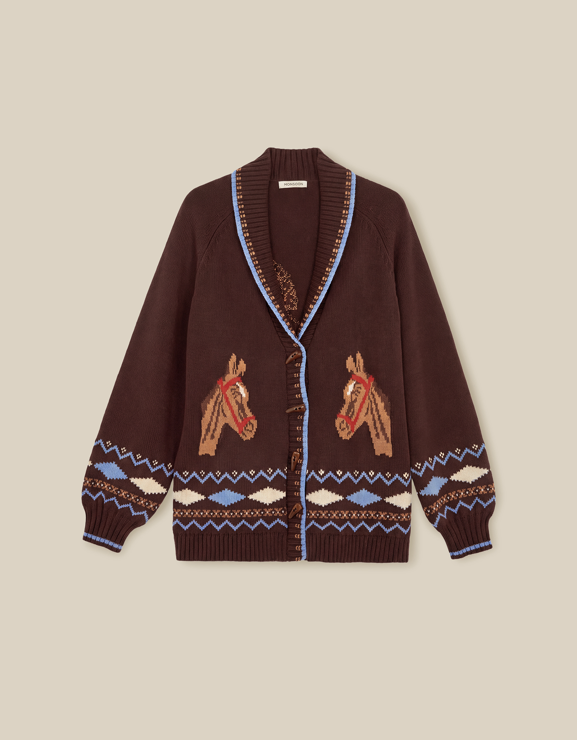Monsoon Harper Horse Cardigan, view 5