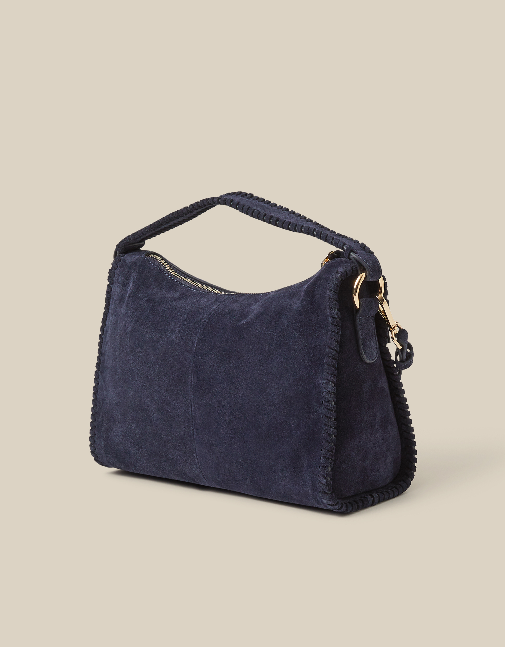 Monsoon Della Suede Handbag, view 2