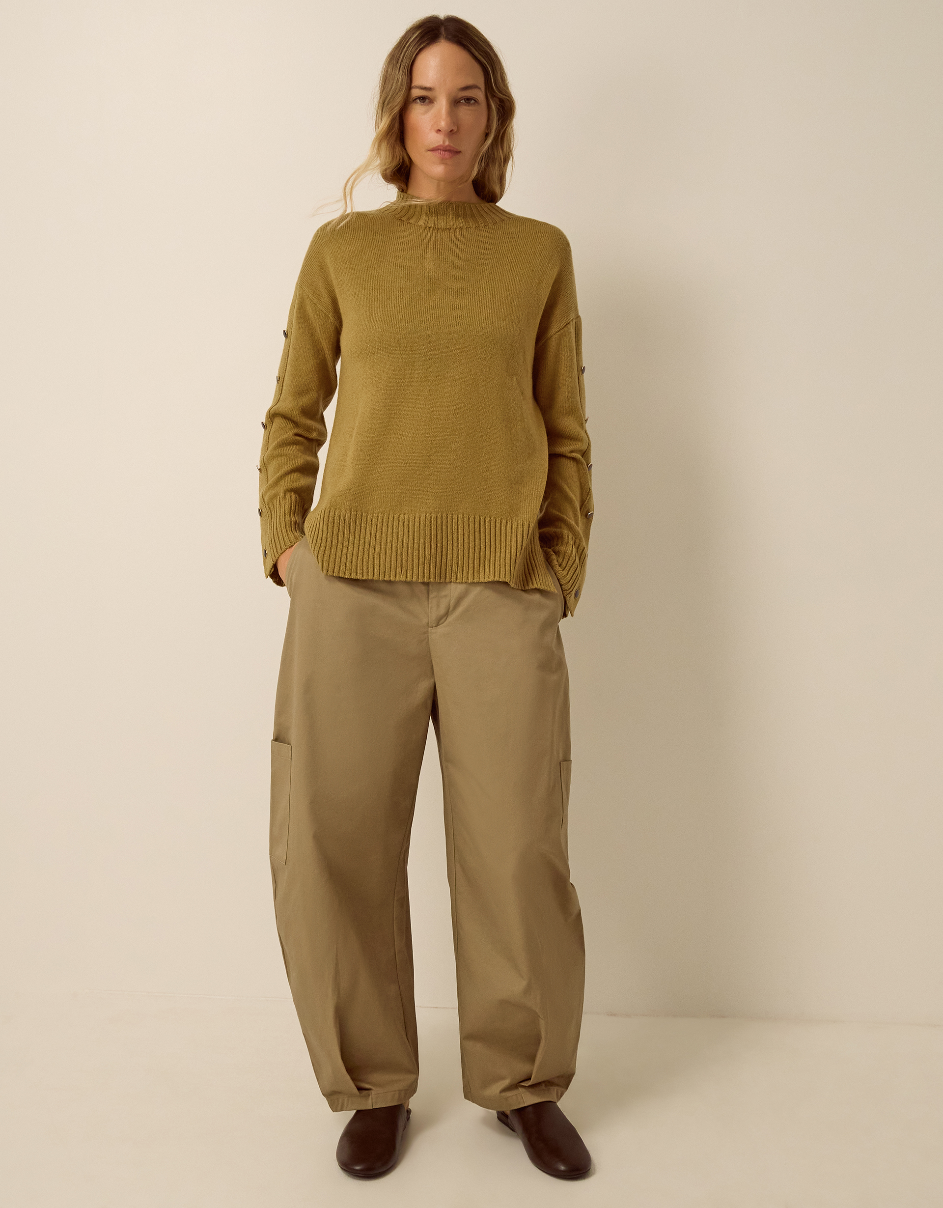 Monsoon Bree Button Knit Jumper, view 4
