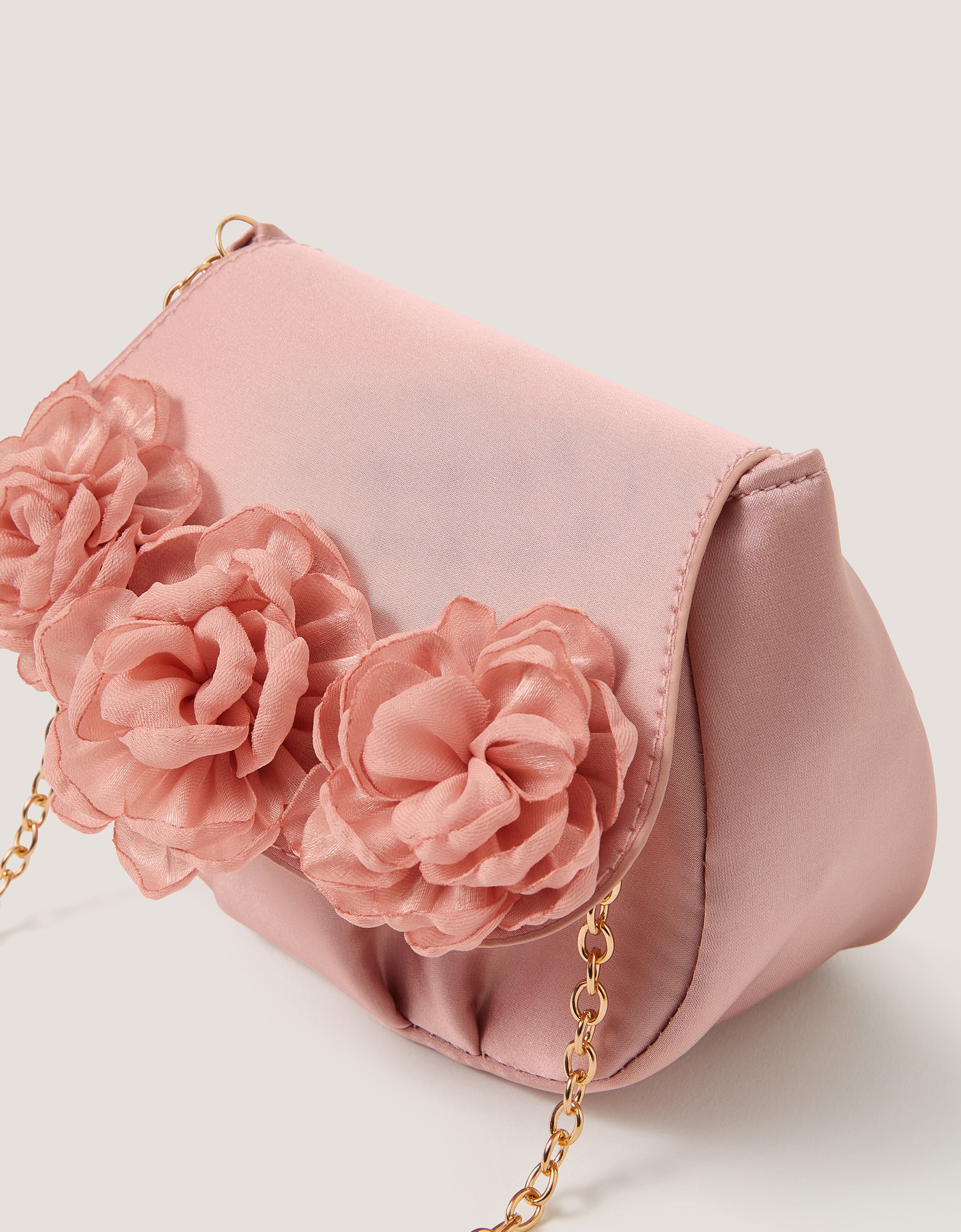 Monsoon Corsage Satin Bridesmaid Bag, view 3