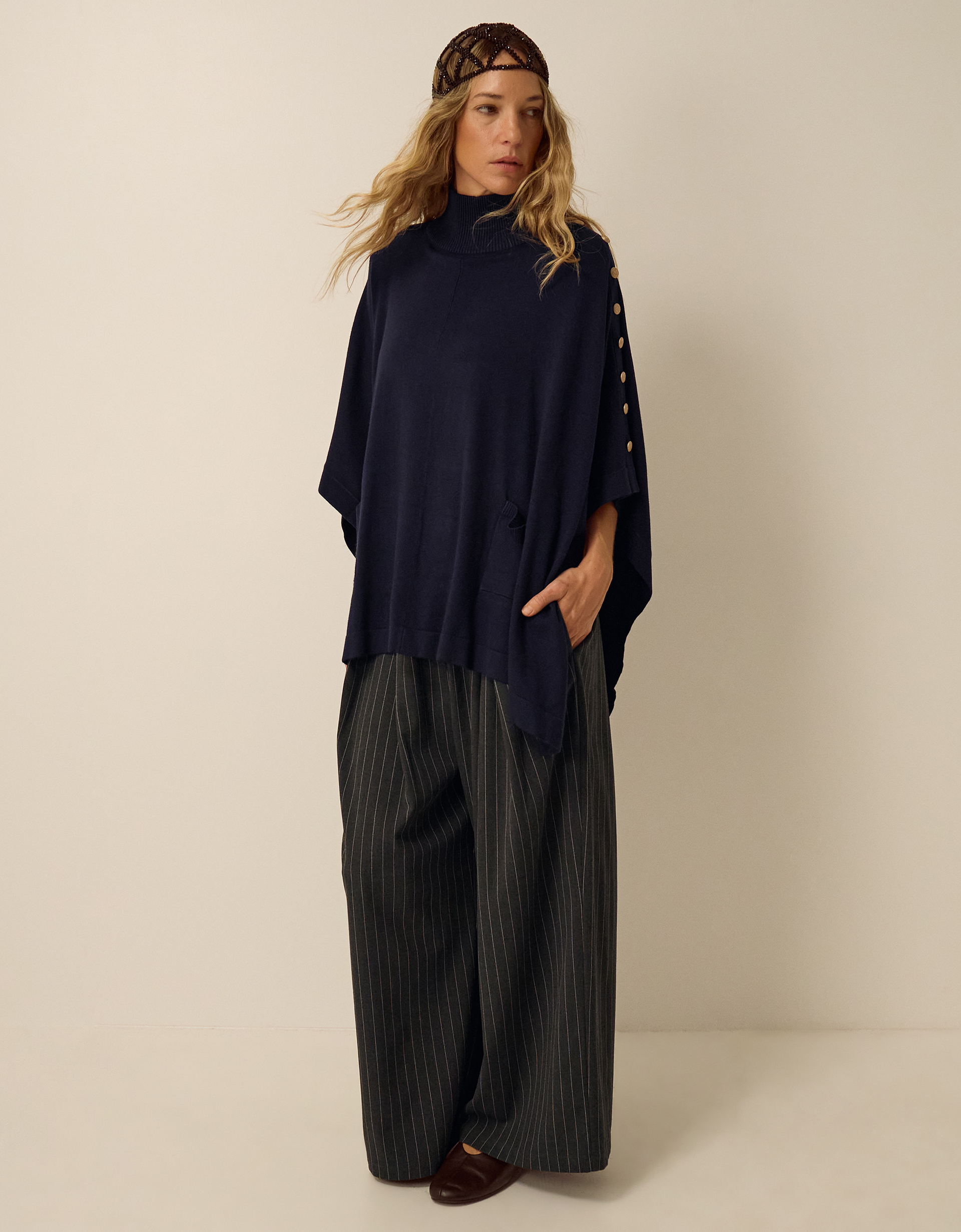Monsoon Bae Button Cape, view 4