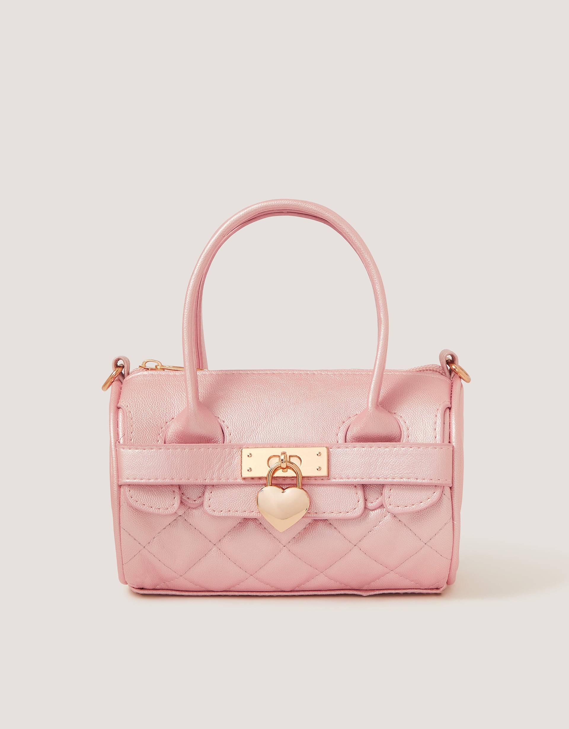 Monsoon Belle Quilted Bowler Bag in gold