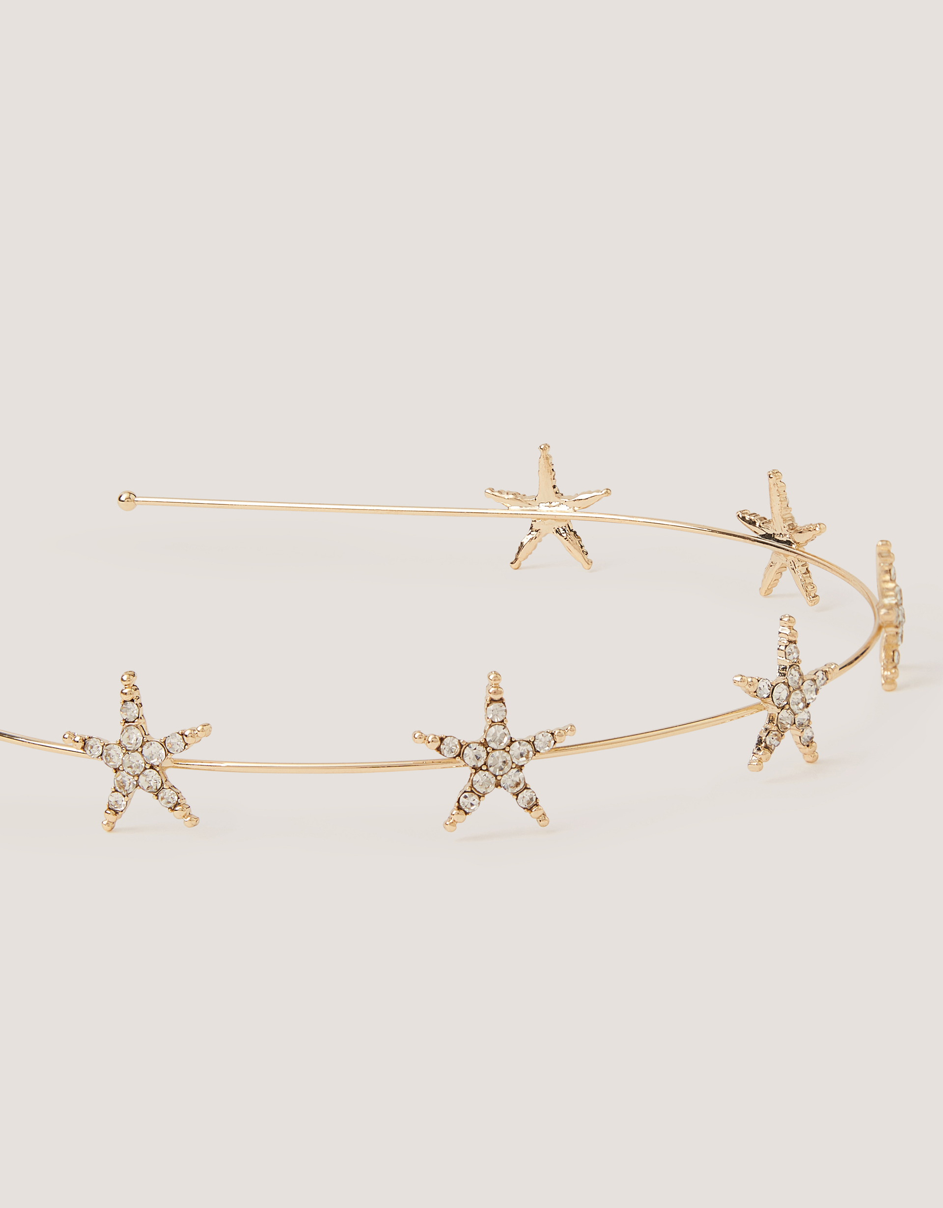 Monsoon Embellished Star Metal Headband, view 2