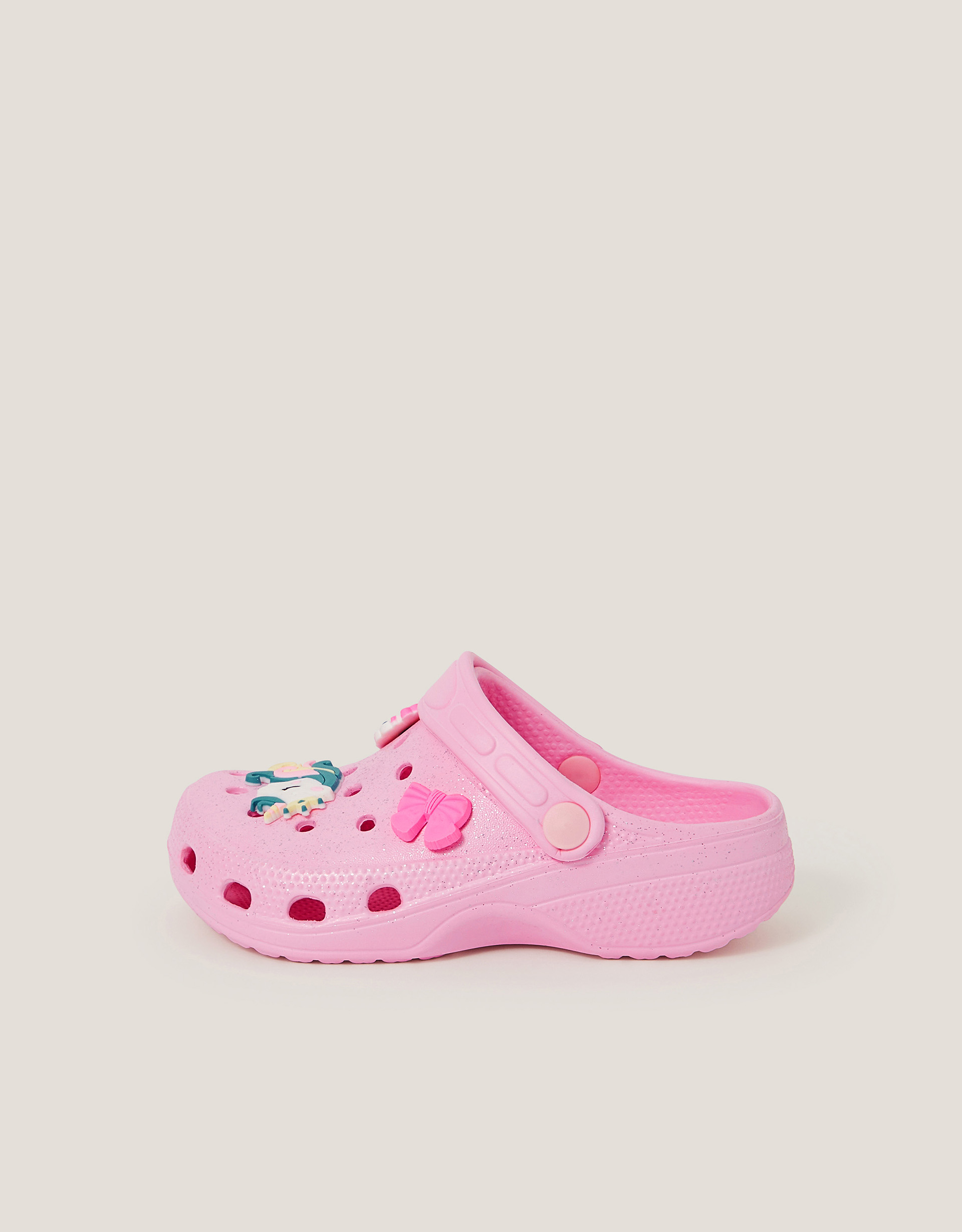 Monsoon Unicorn Charm Clogs, view 2
