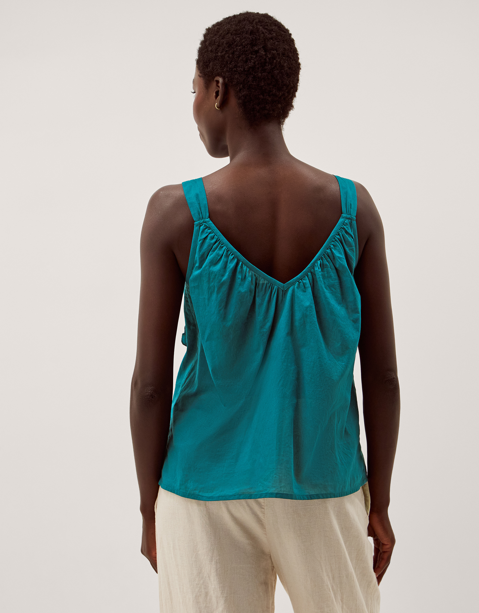 Monsoon Rosalie Sleeveless Floral Embellished Top, view 3