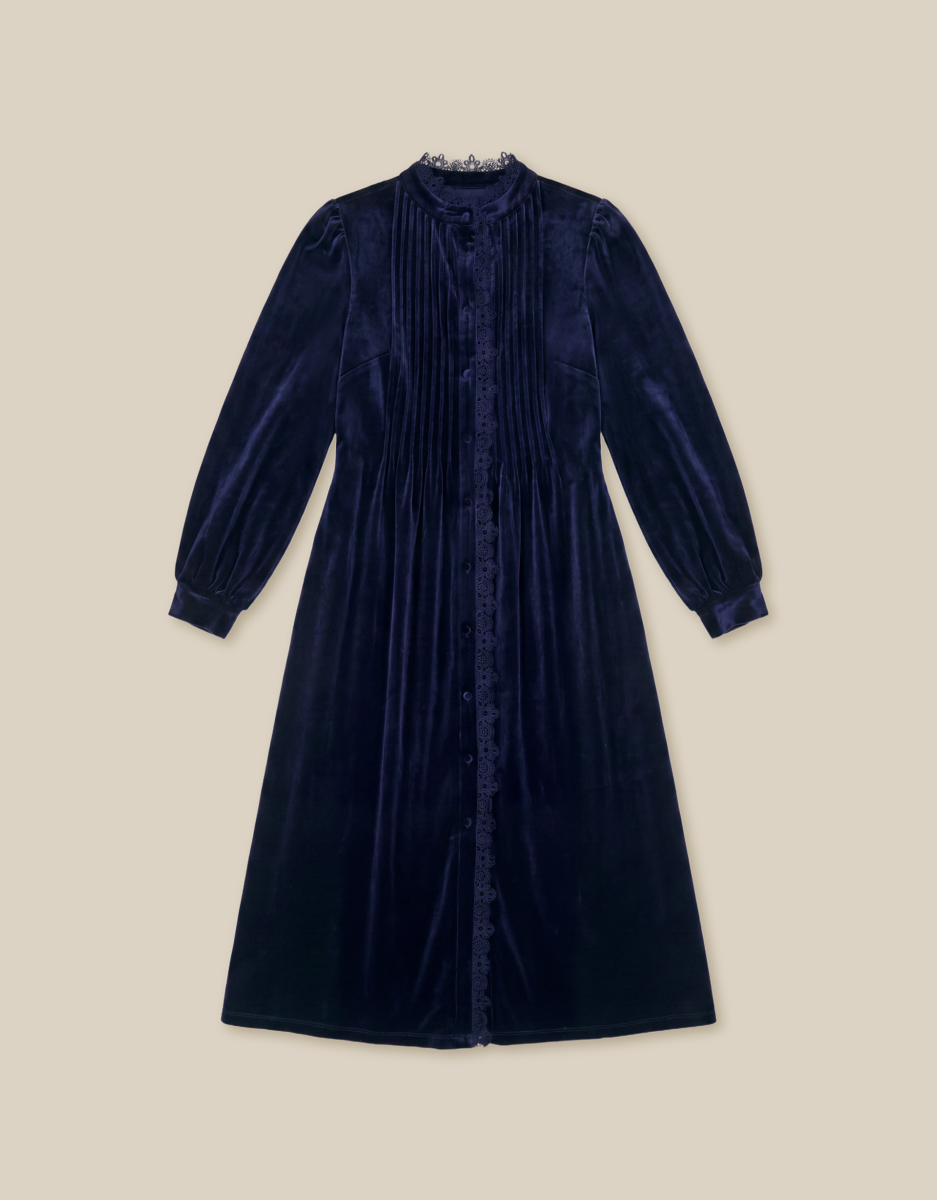Monsoon Pip Pinktuck Velvet Midi Dress, view 5