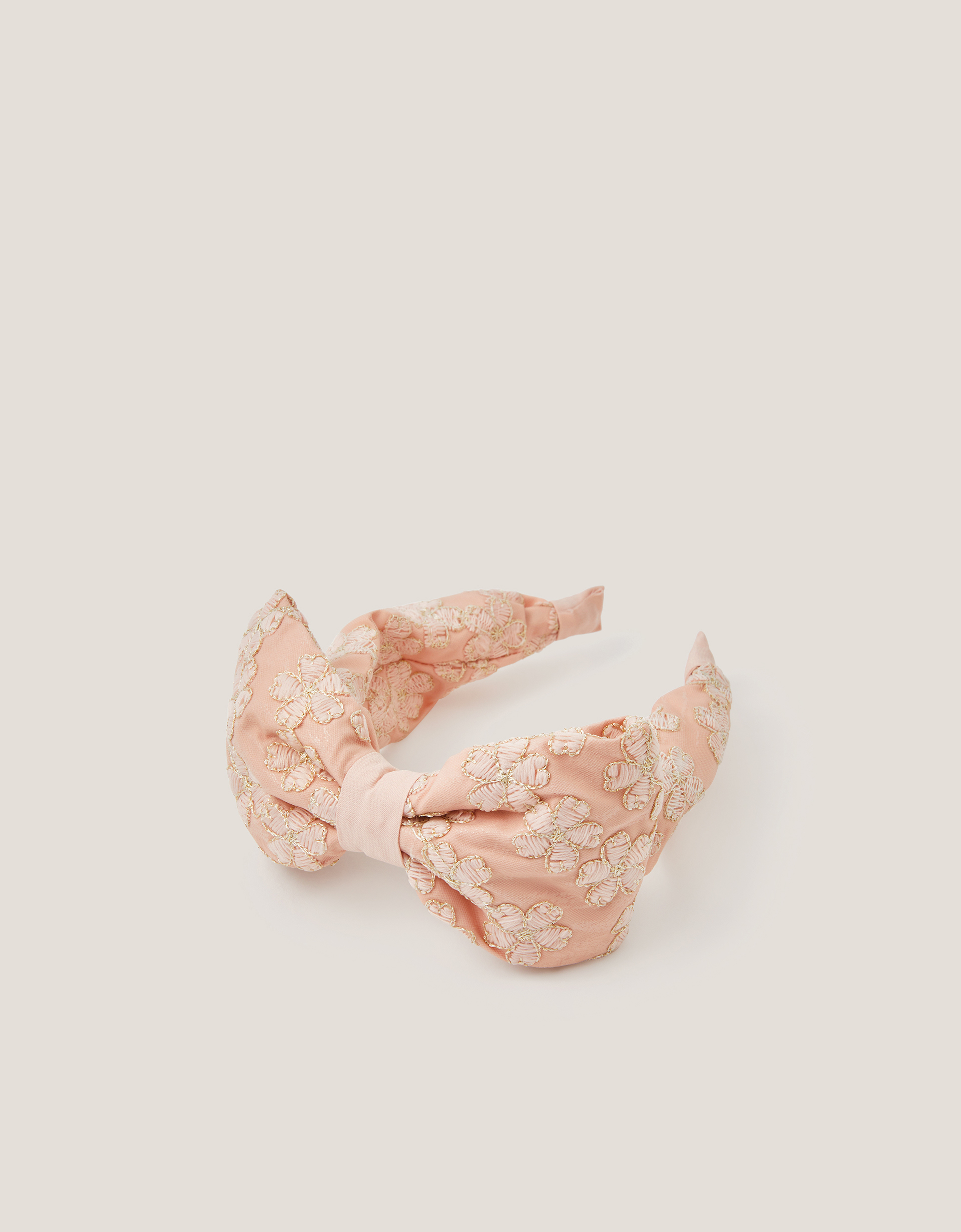 Monsoon Sara Floral Embroidered Bow Headband