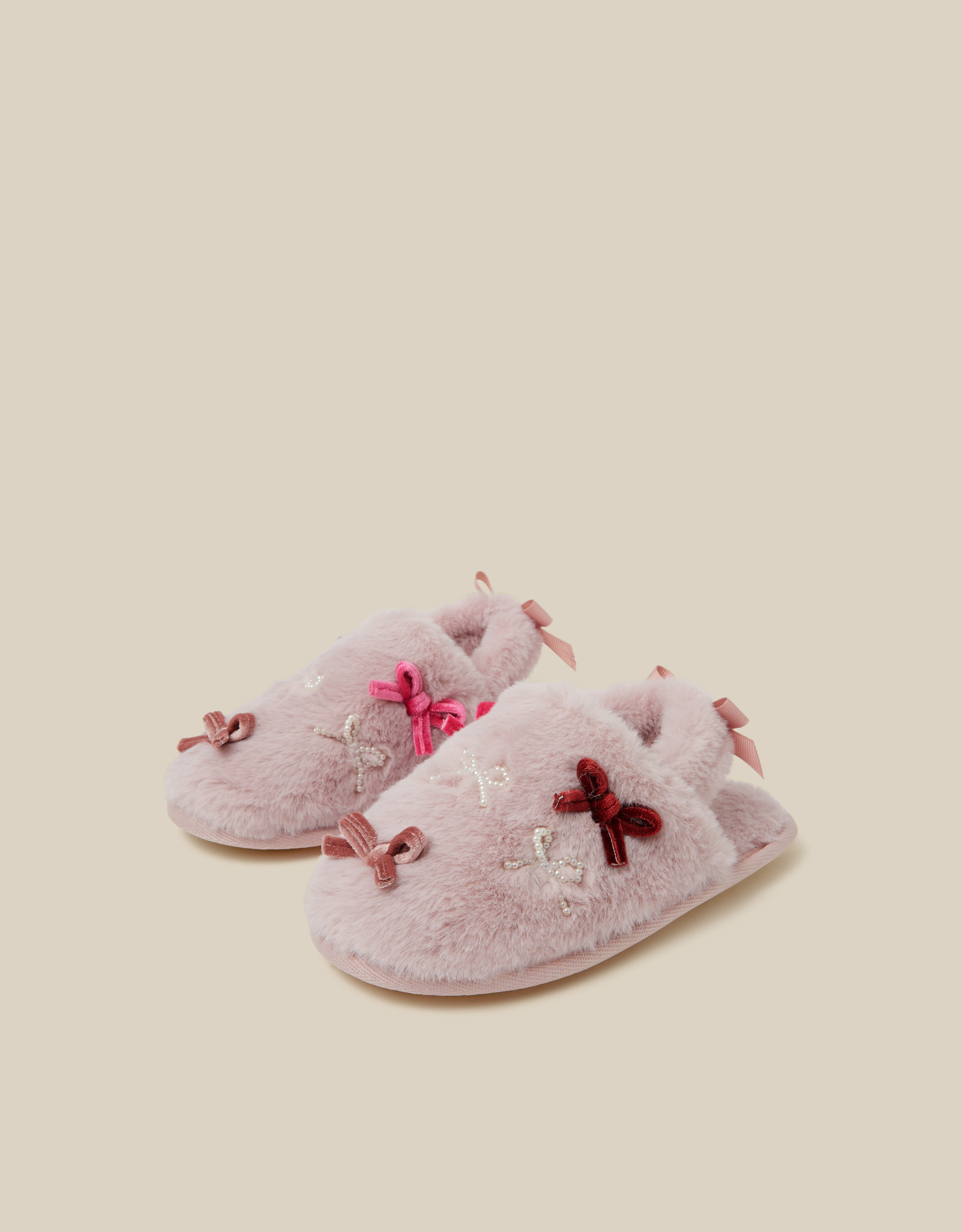 Monsoon Bow Fluffy Slippers