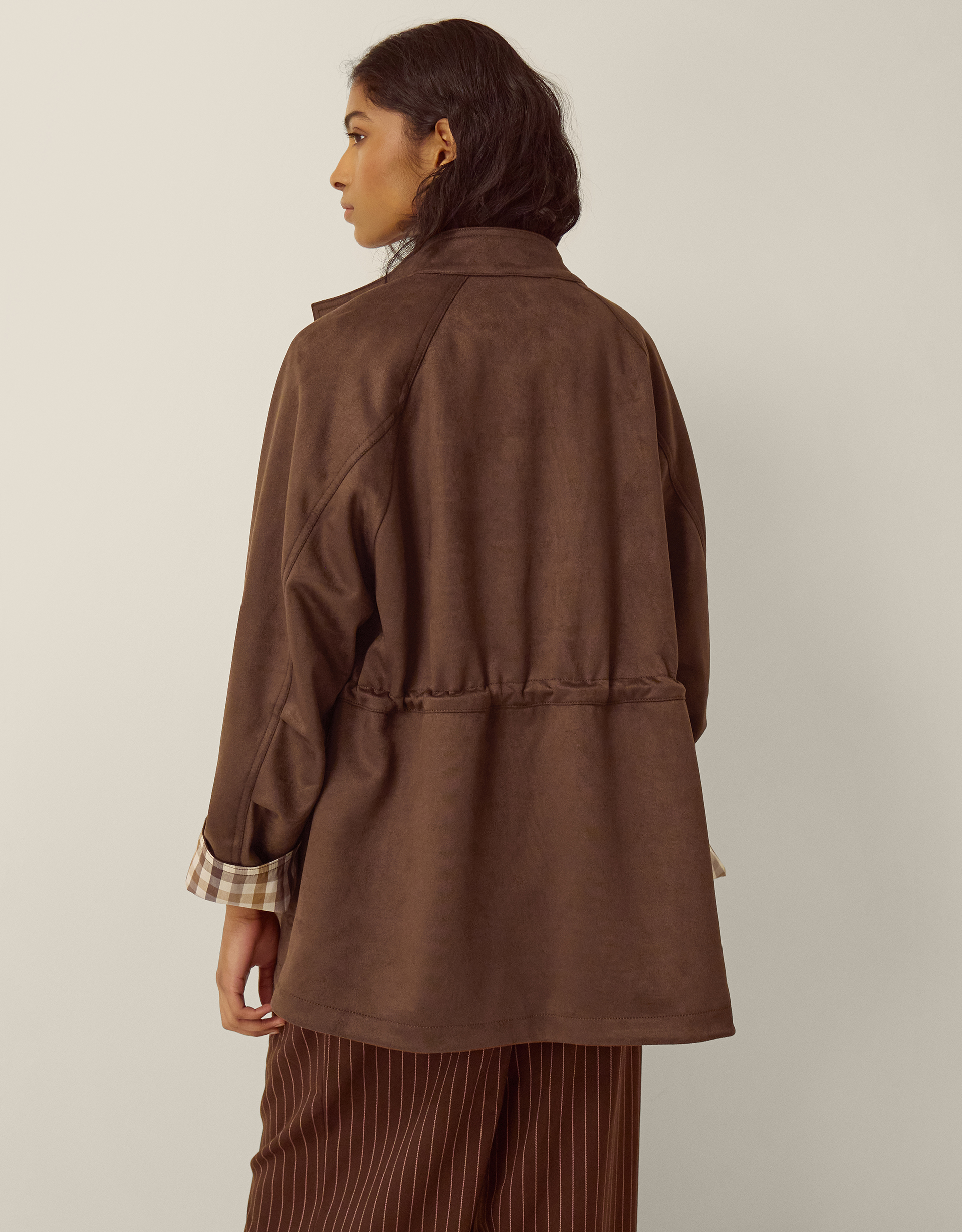 Monsoon Clara Faux Suede Jacket, view 3