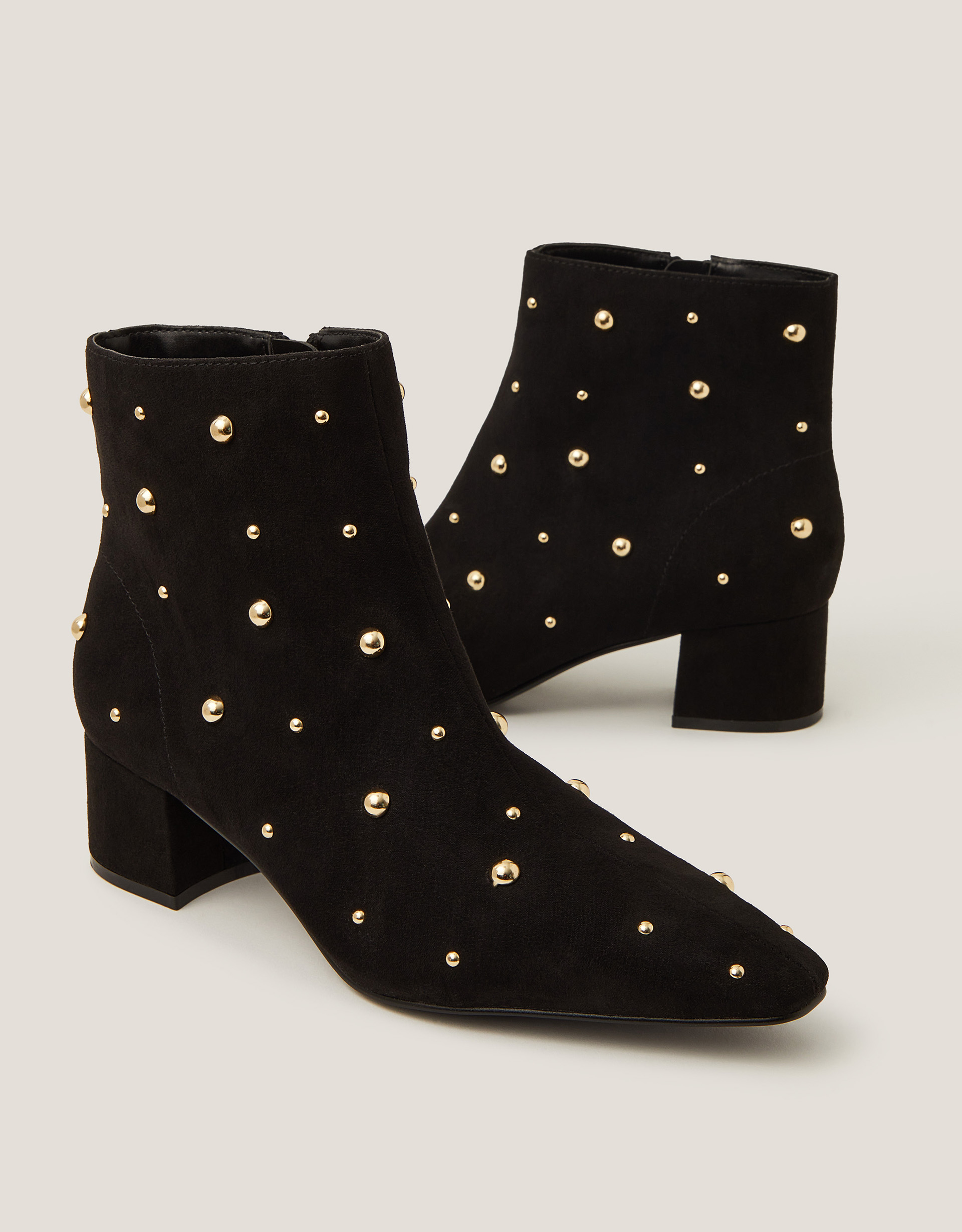Monsoon Talia Stud Ankle Boots