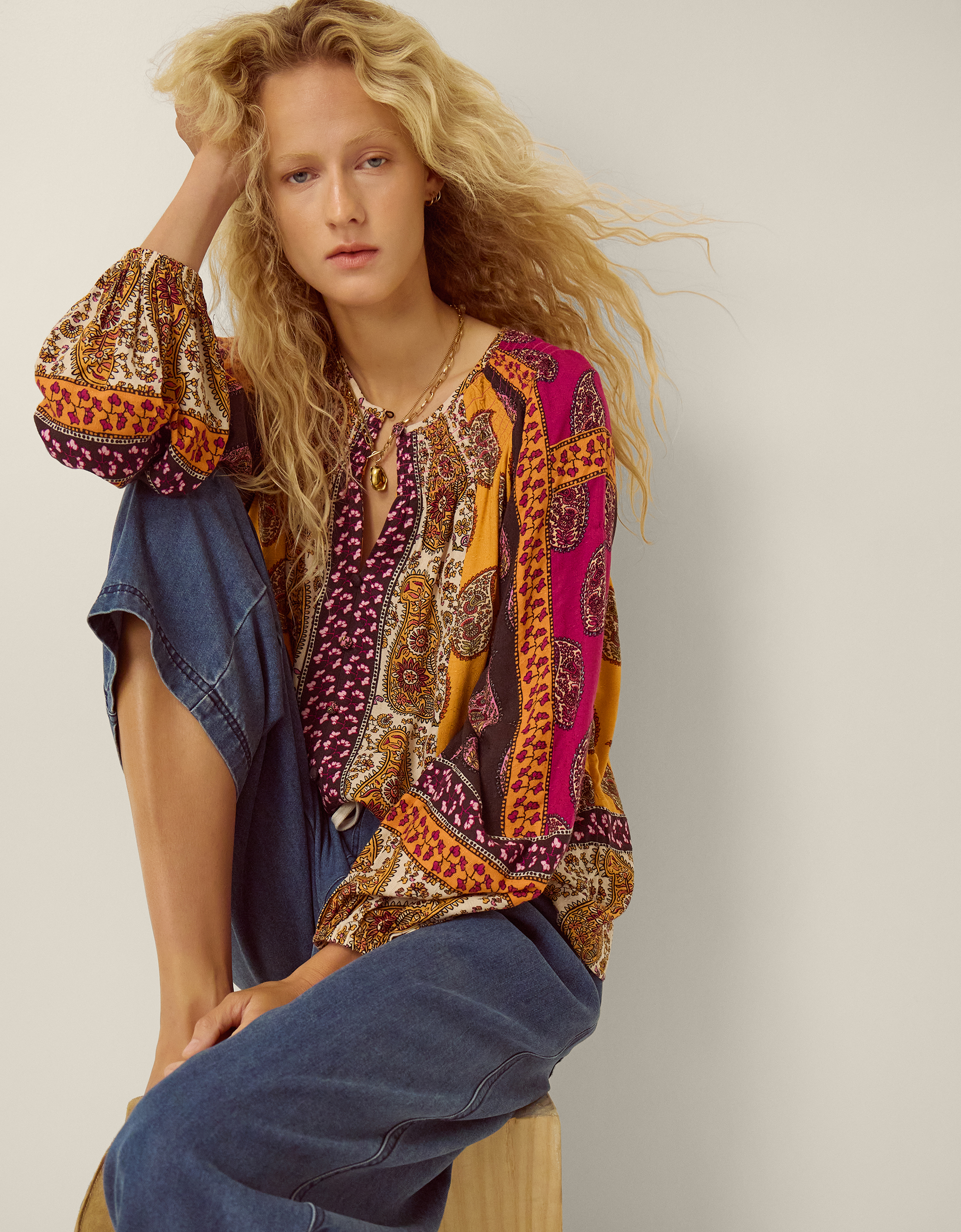 Monsoon Magdalena Paisley Print Blouse