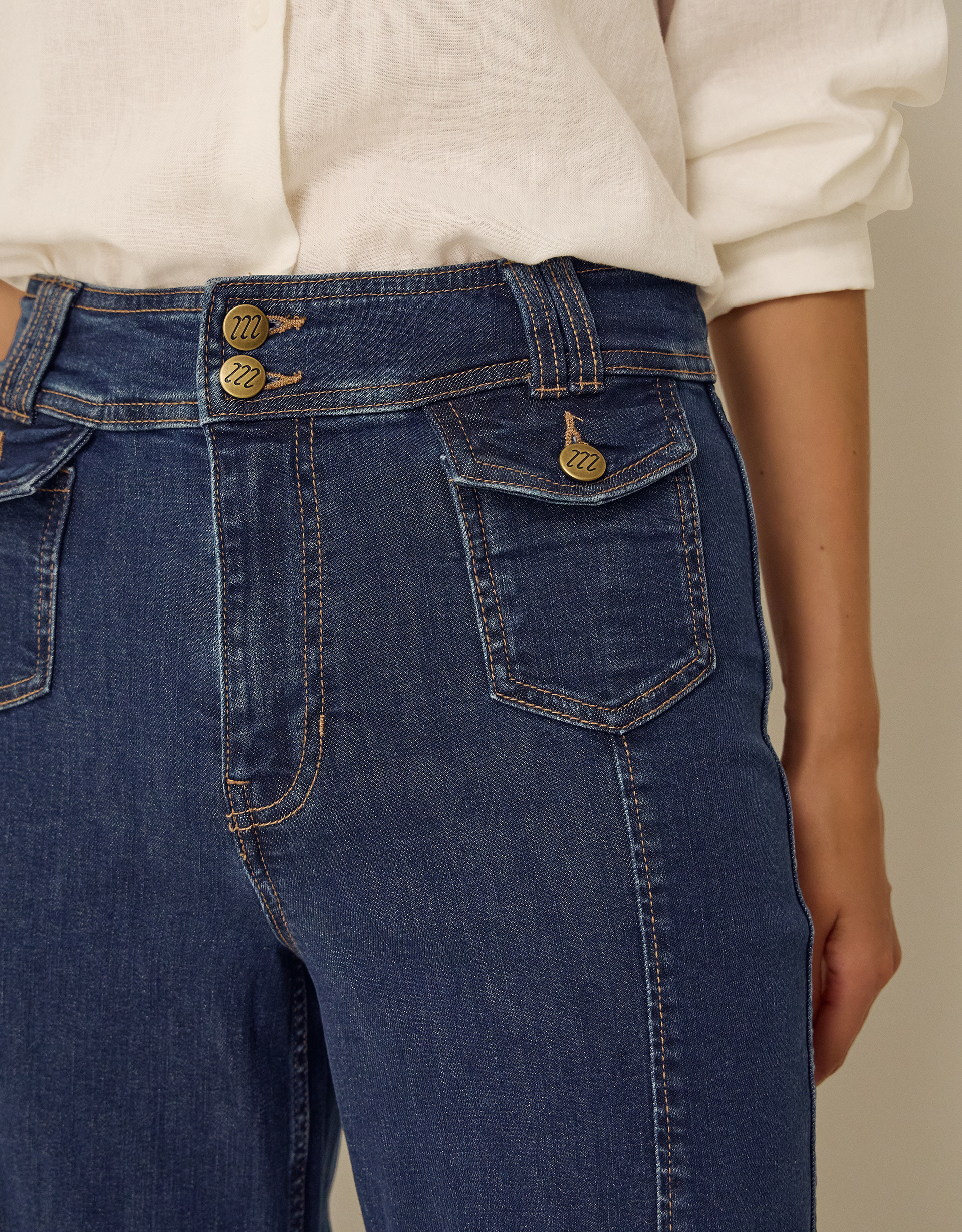 Monsoon Renee Flared Jeans, view 4