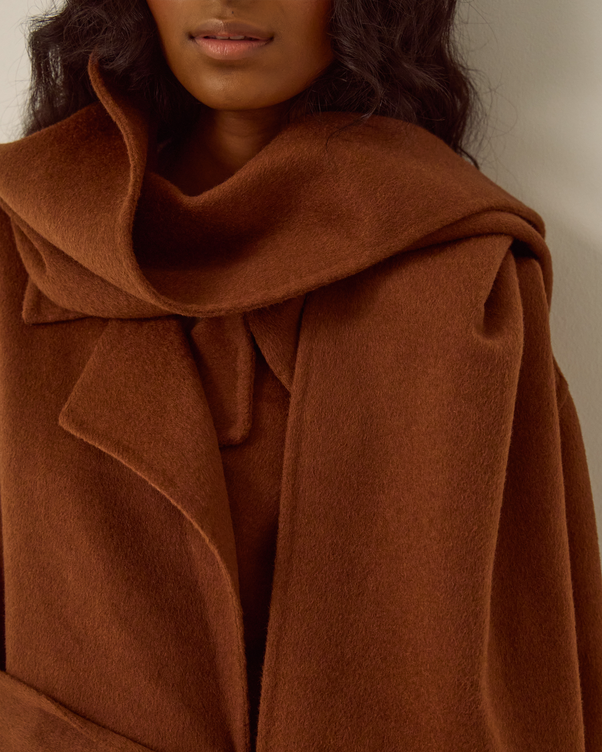 Monsoon Petra Wool Blend Scarf Coat, view 2