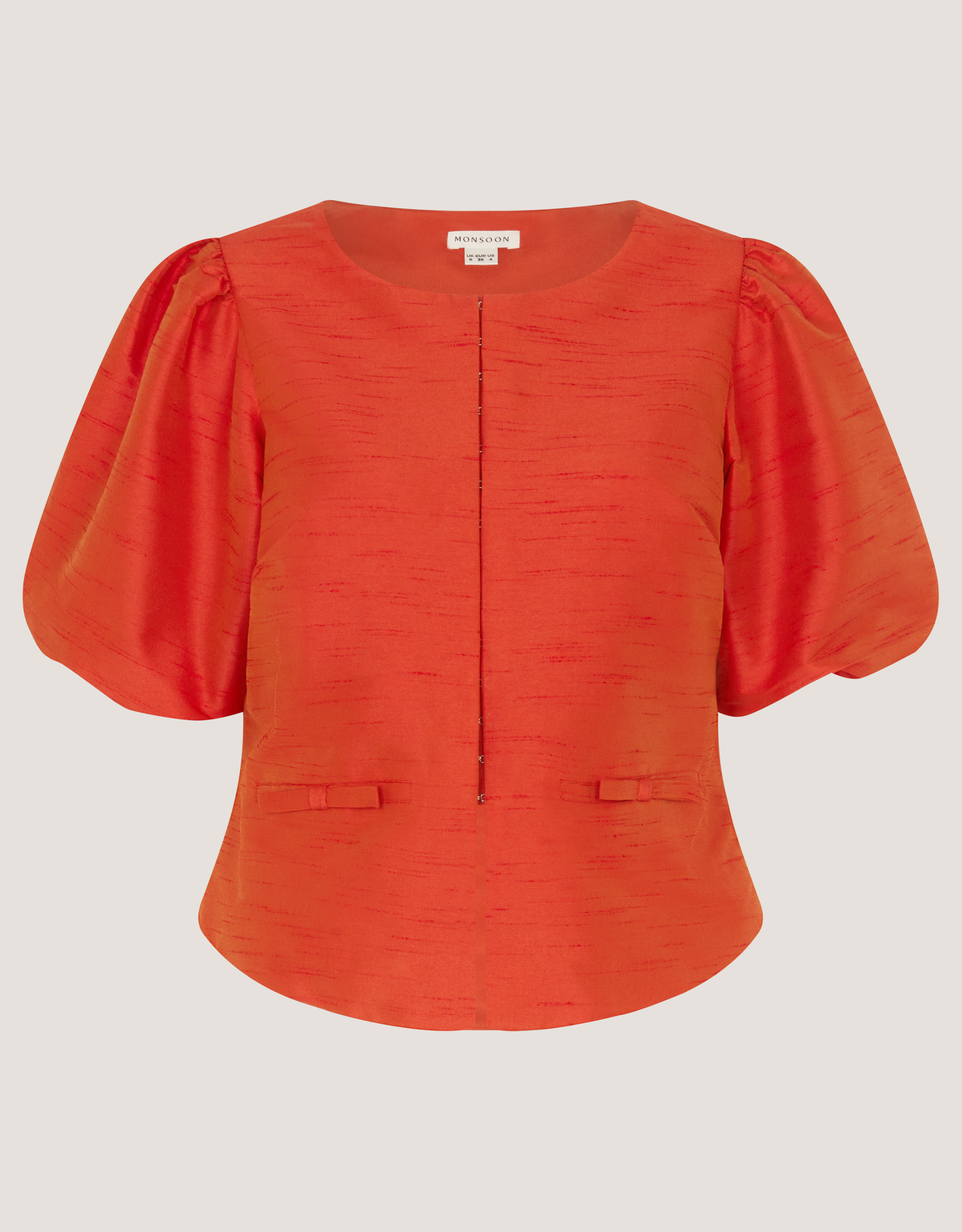 Monsoon Mila Puff Sleeve Bow Jacket, view 5