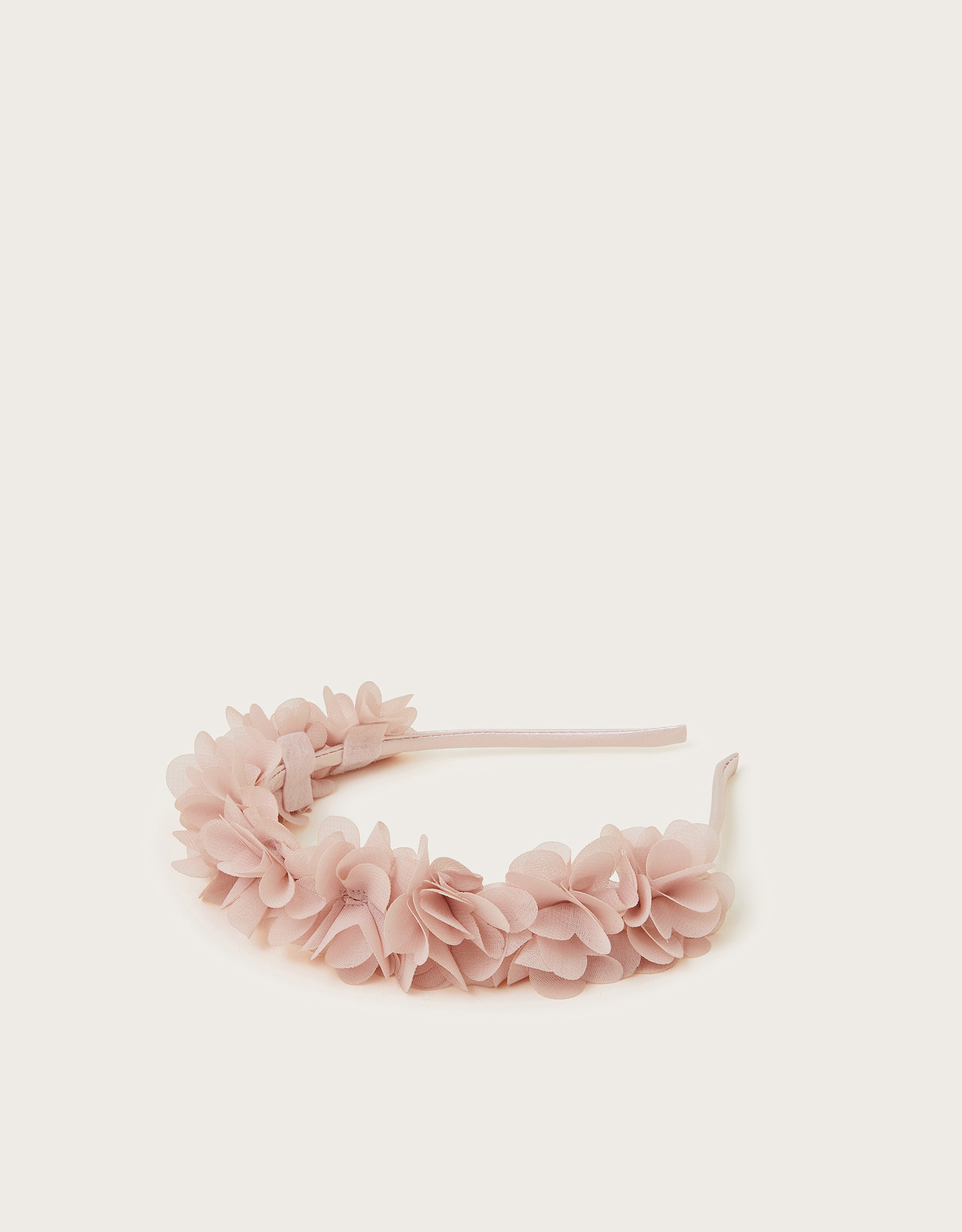 Monsoon Ruffle Bridesmaid Headband in pink