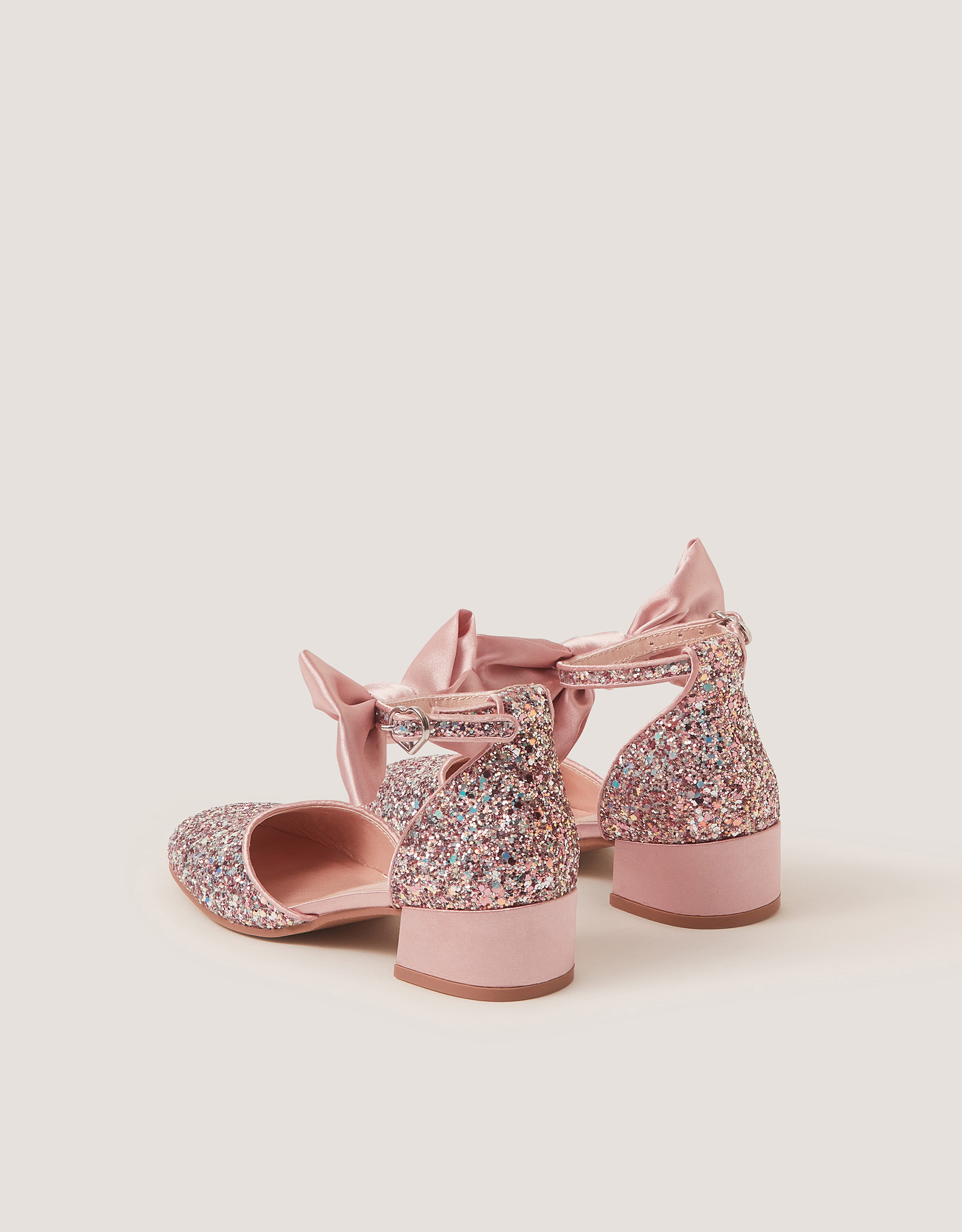 Monsoon Sara Closed-Toe Bow Glitter Heels, view 2