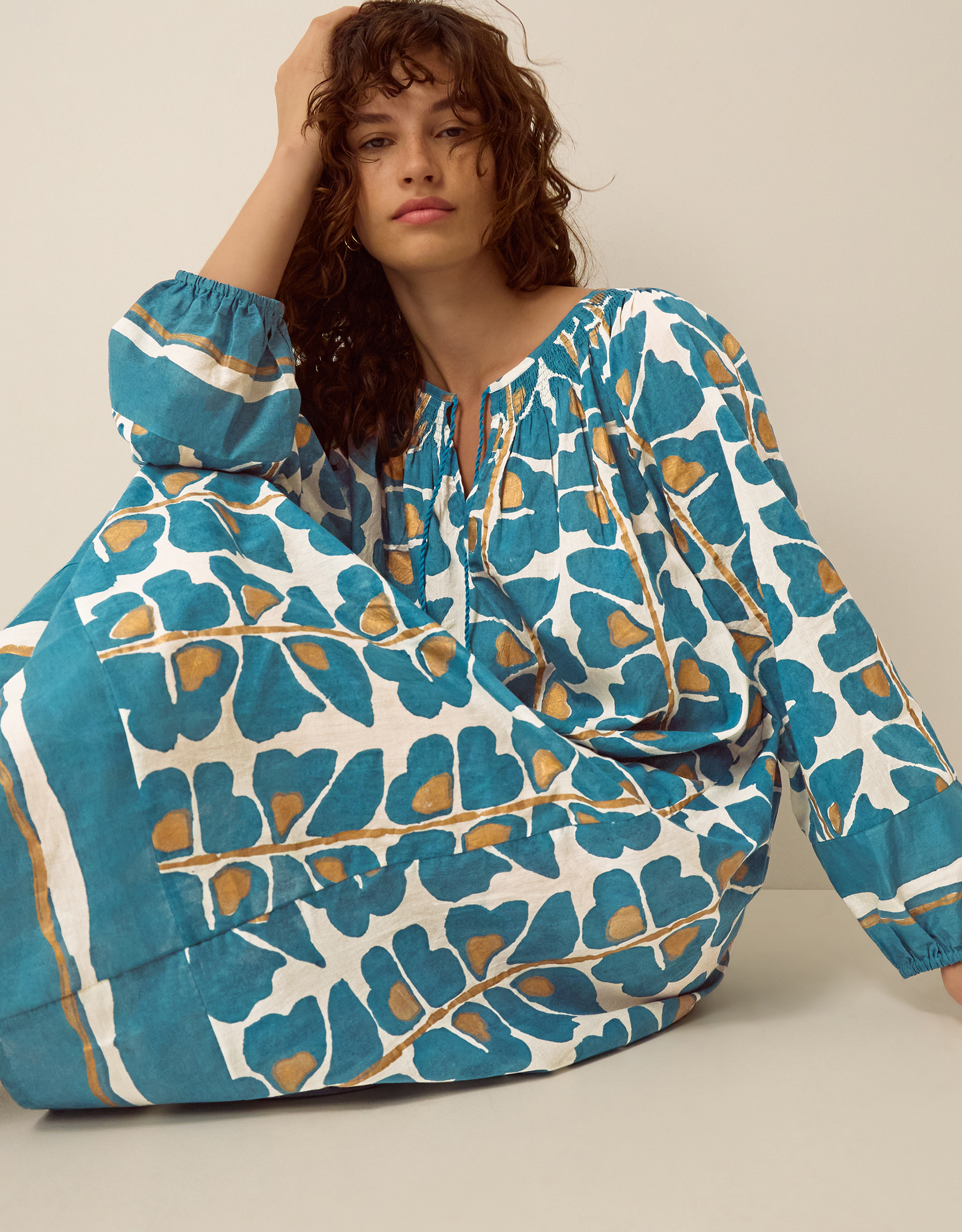 Monsoon Leila Print Midi Beach Dress, view 4