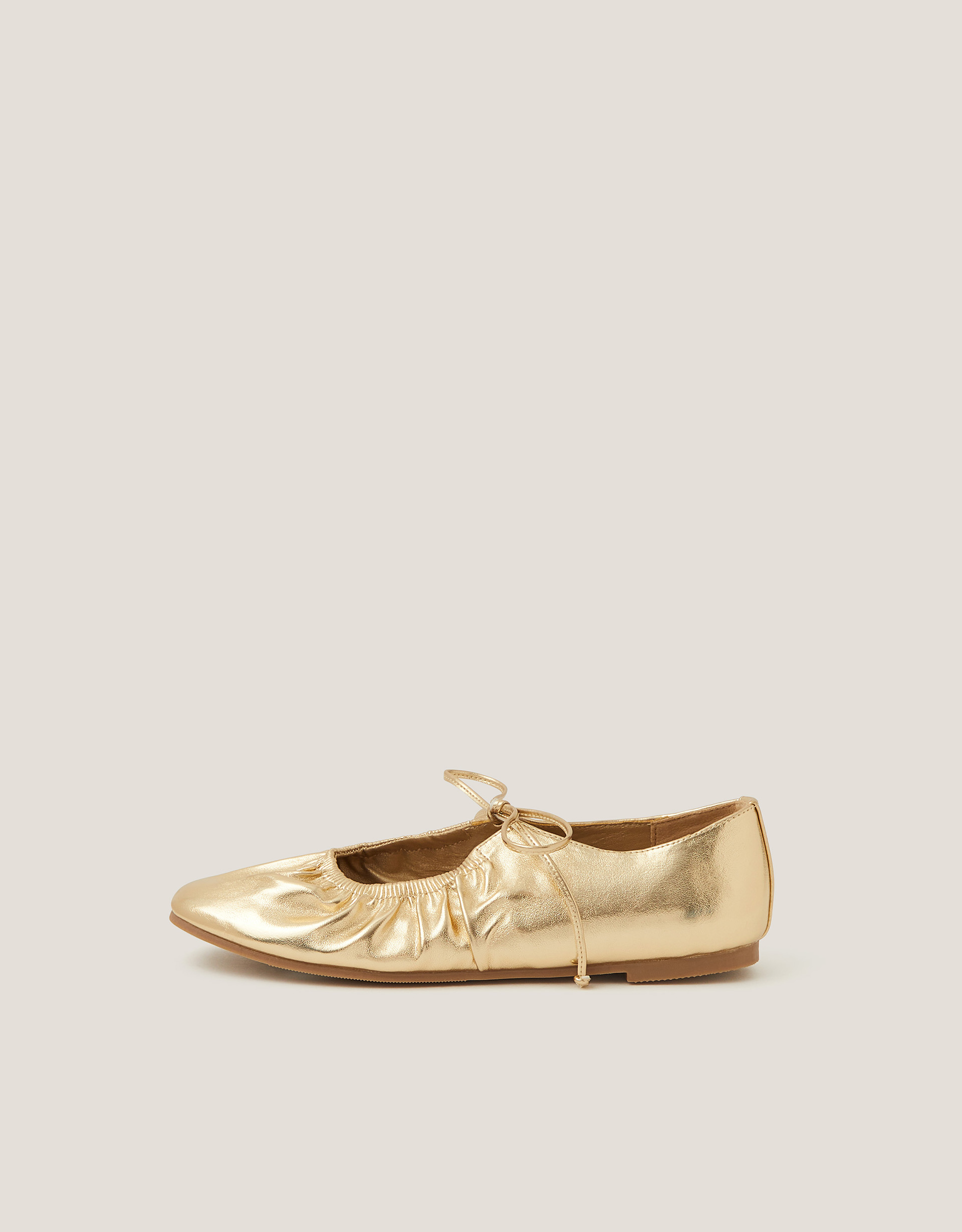 Monsoon Blair Metallic Ballet Flats, view 3