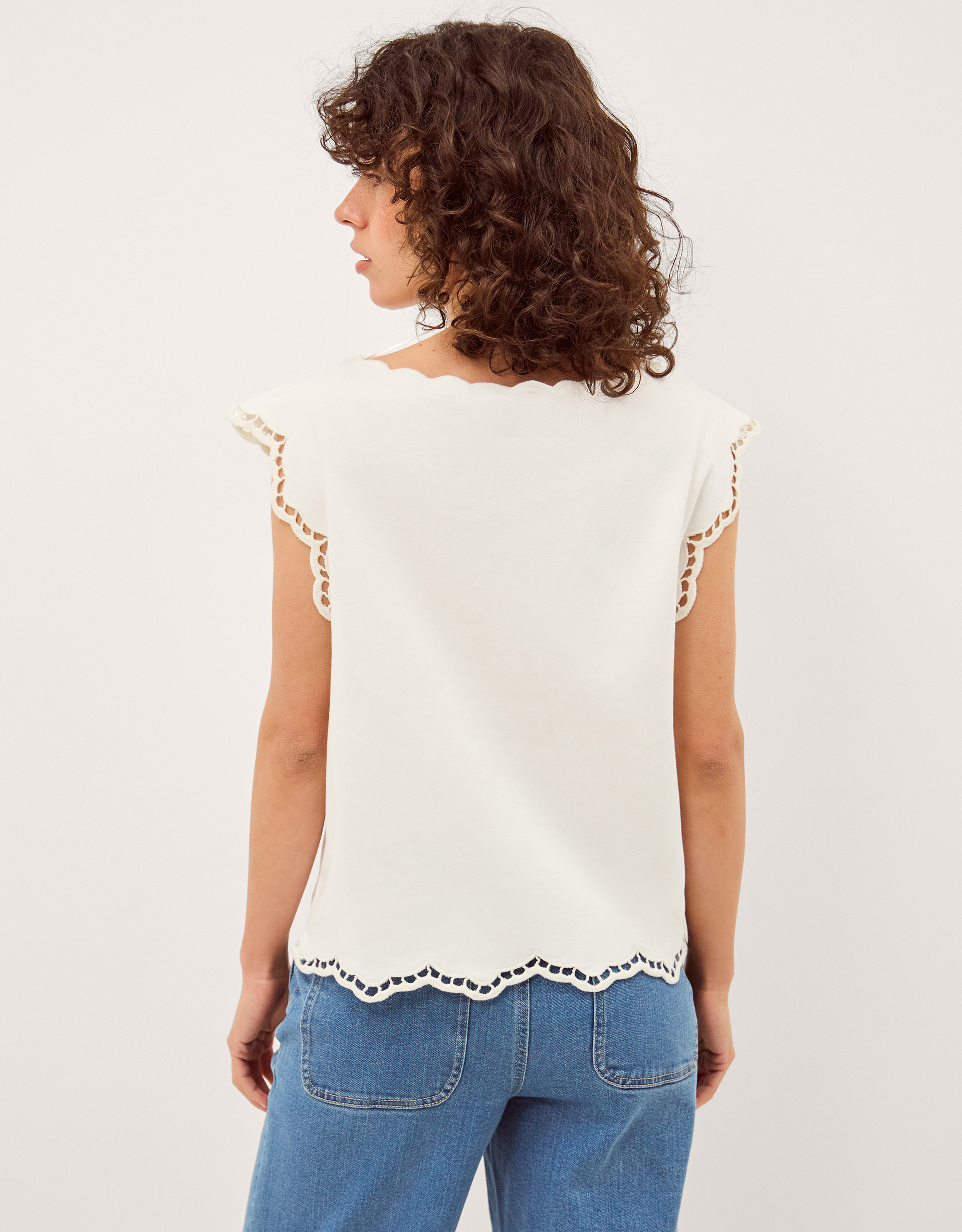 Monsoon Gaia Floral Cutwork Top, view 3