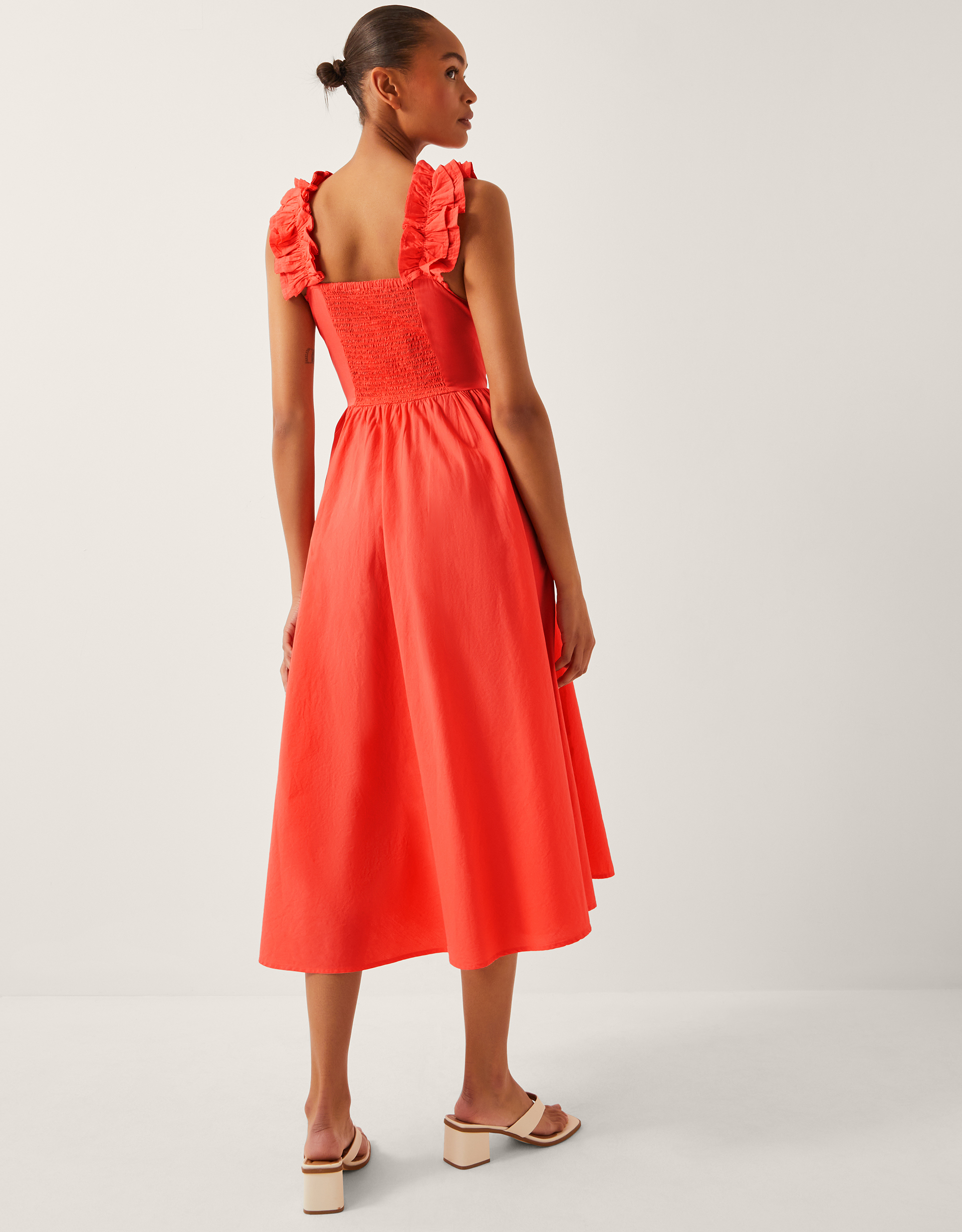 Monsoon Maria Sleeveless Ruffle Midi Dress, view 4