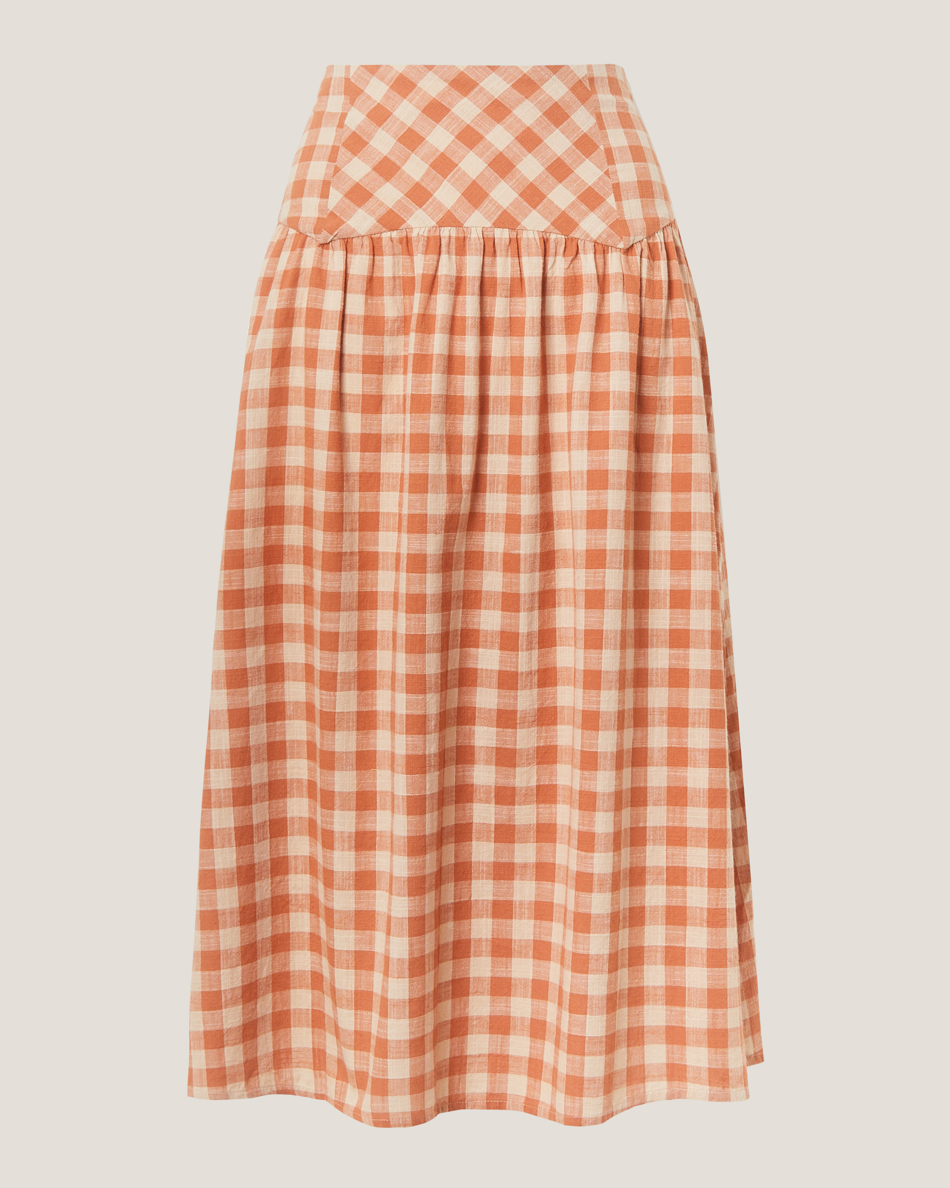 Monsoon Hattie Gingham Midi Skirt, view 6