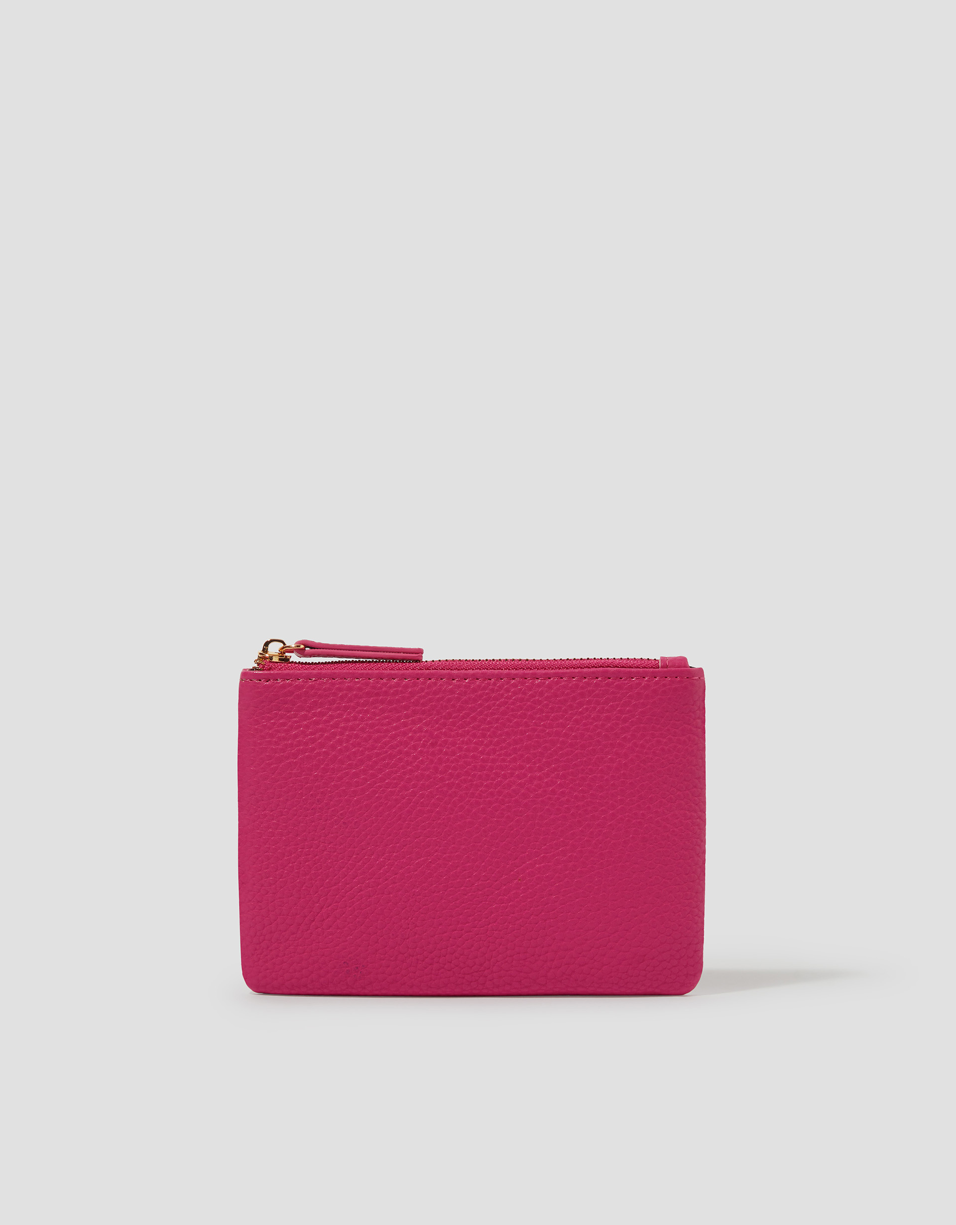 Faux Leather Coin Purse Pink