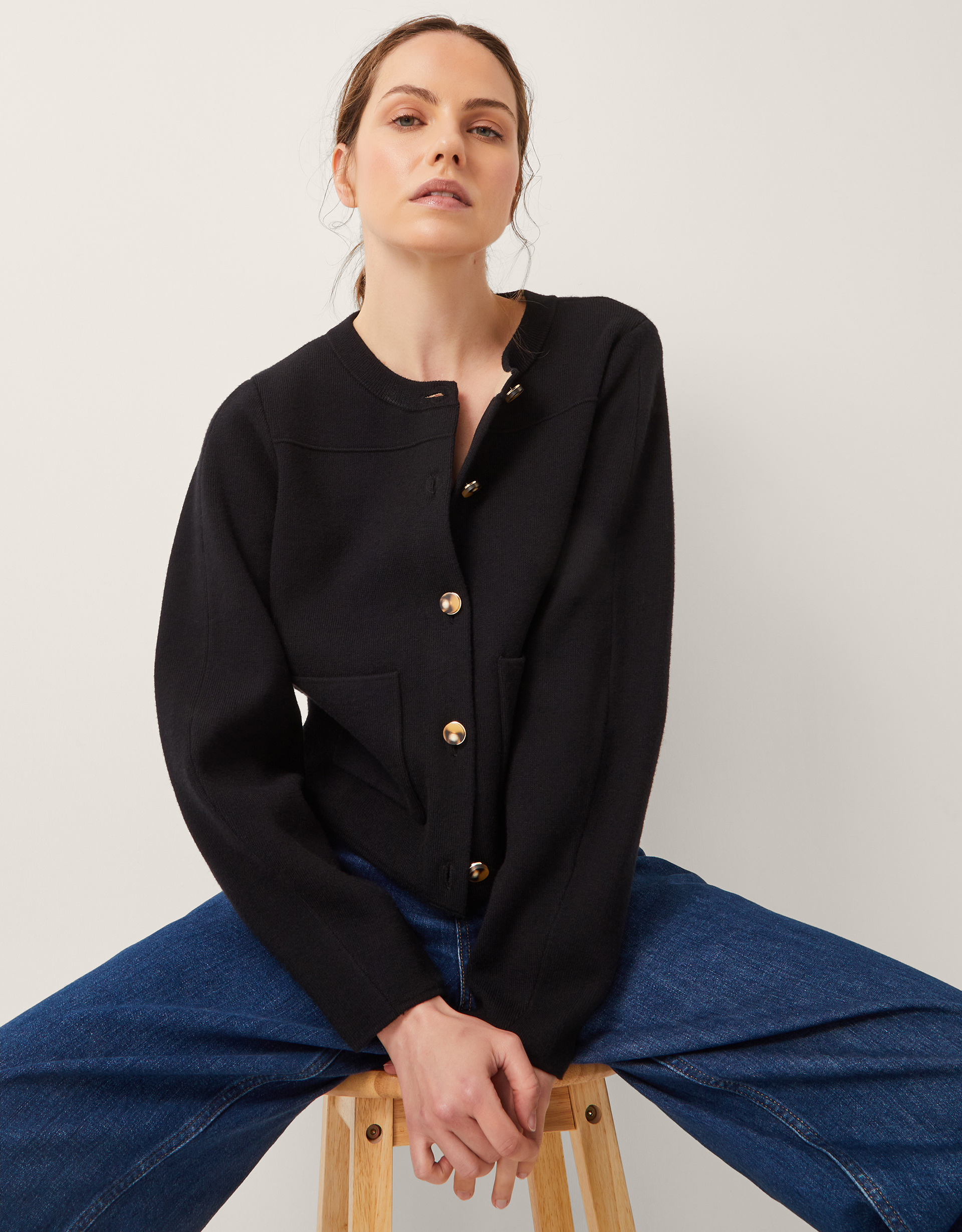 Monsoon Bria Crew Neck Cardigan