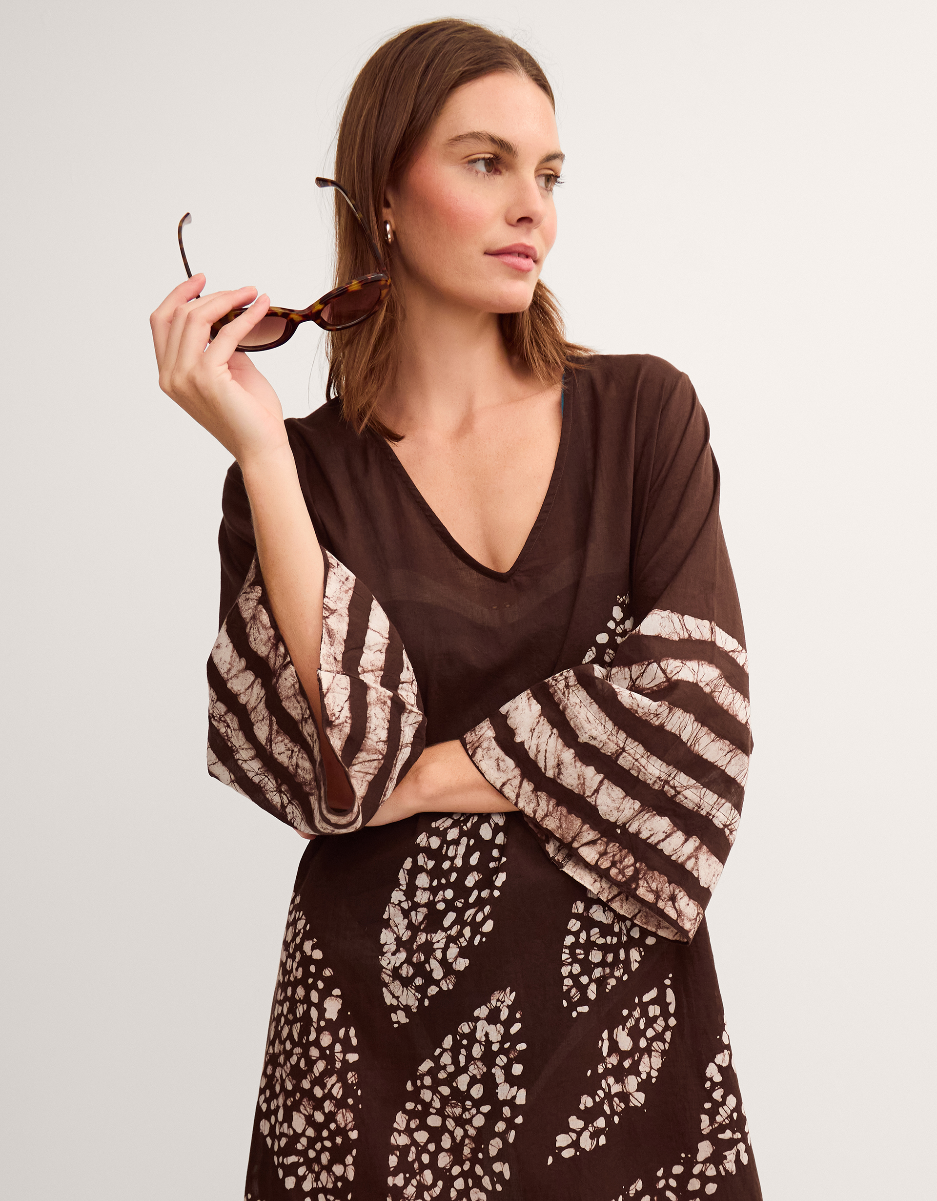 Monsoon Aurora Printed Midi Beach Dress, view 4