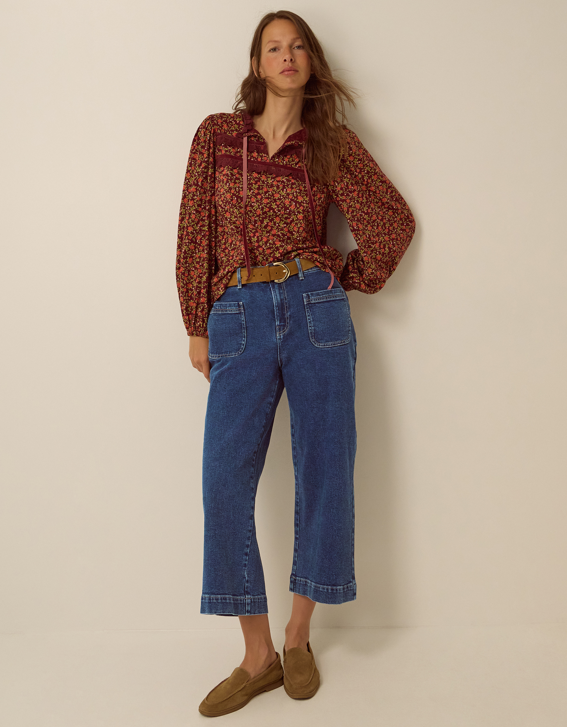 Monsoon Arlo Regular Cropped Jeans, view 5