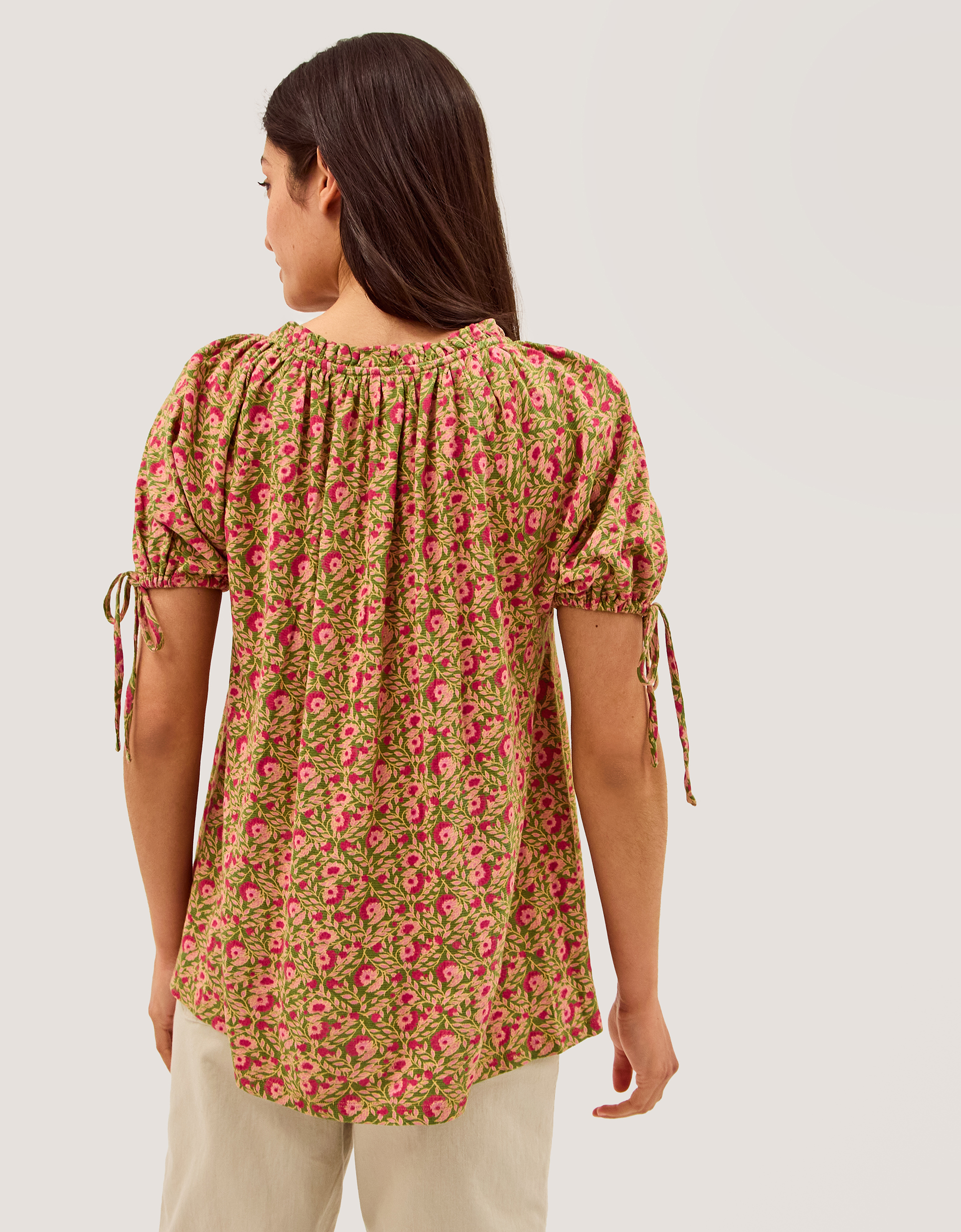 Monsoon Harlowe Print Jersey Top, view 3