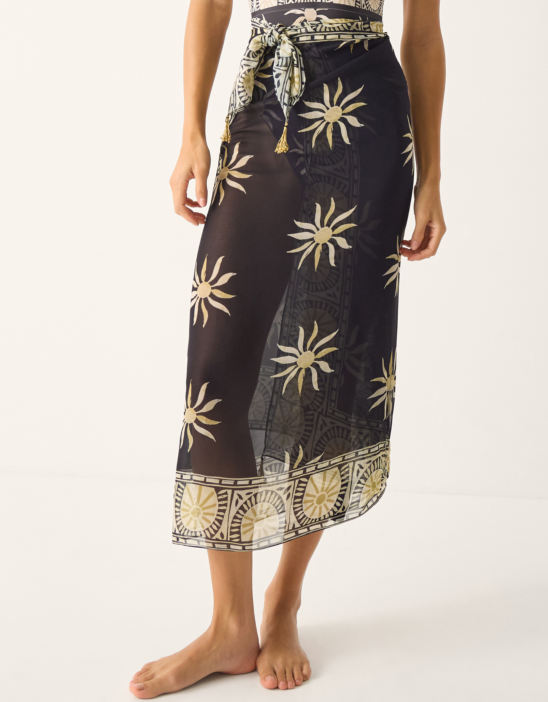 Monsoon Tashie Sun Print Sarong, view 4