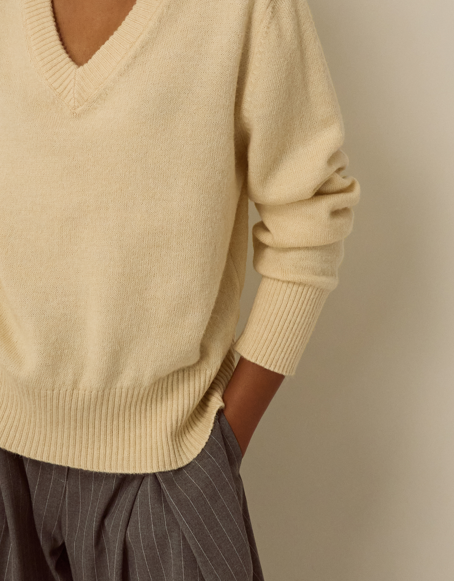 Monsoon Vikki V-Neck Jumper, view 2