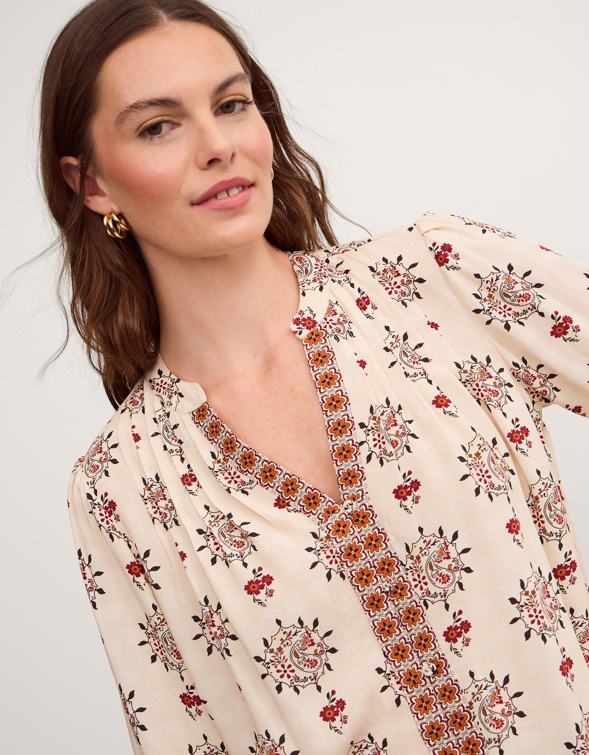 Monsoon Carrie Print Blouse, view 2
