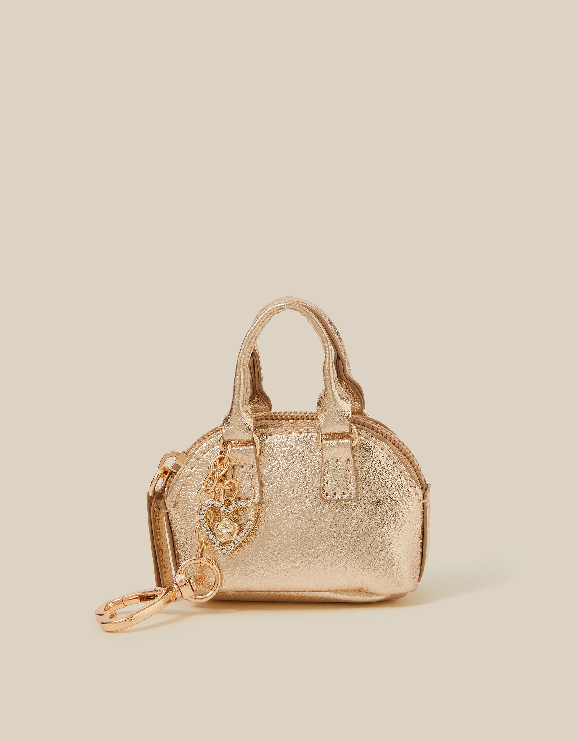 Monsoon Mini Bag Charm in Gold
