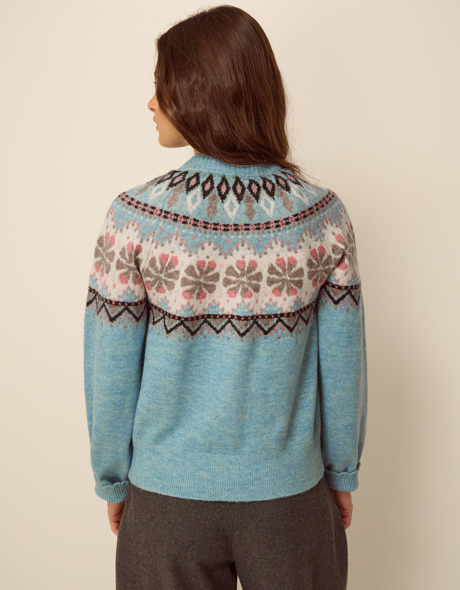 Monsoon Fen Fair Isle Cardigan, view 3